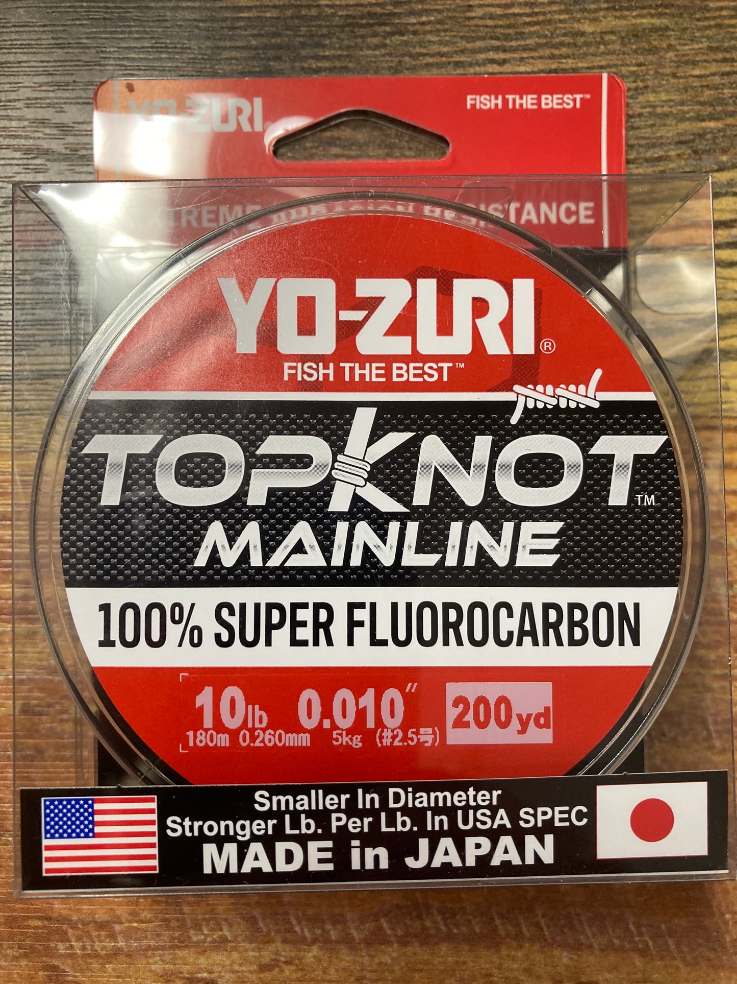 Yo Zuri Topknot Fluoro ML 10 lb. Clear