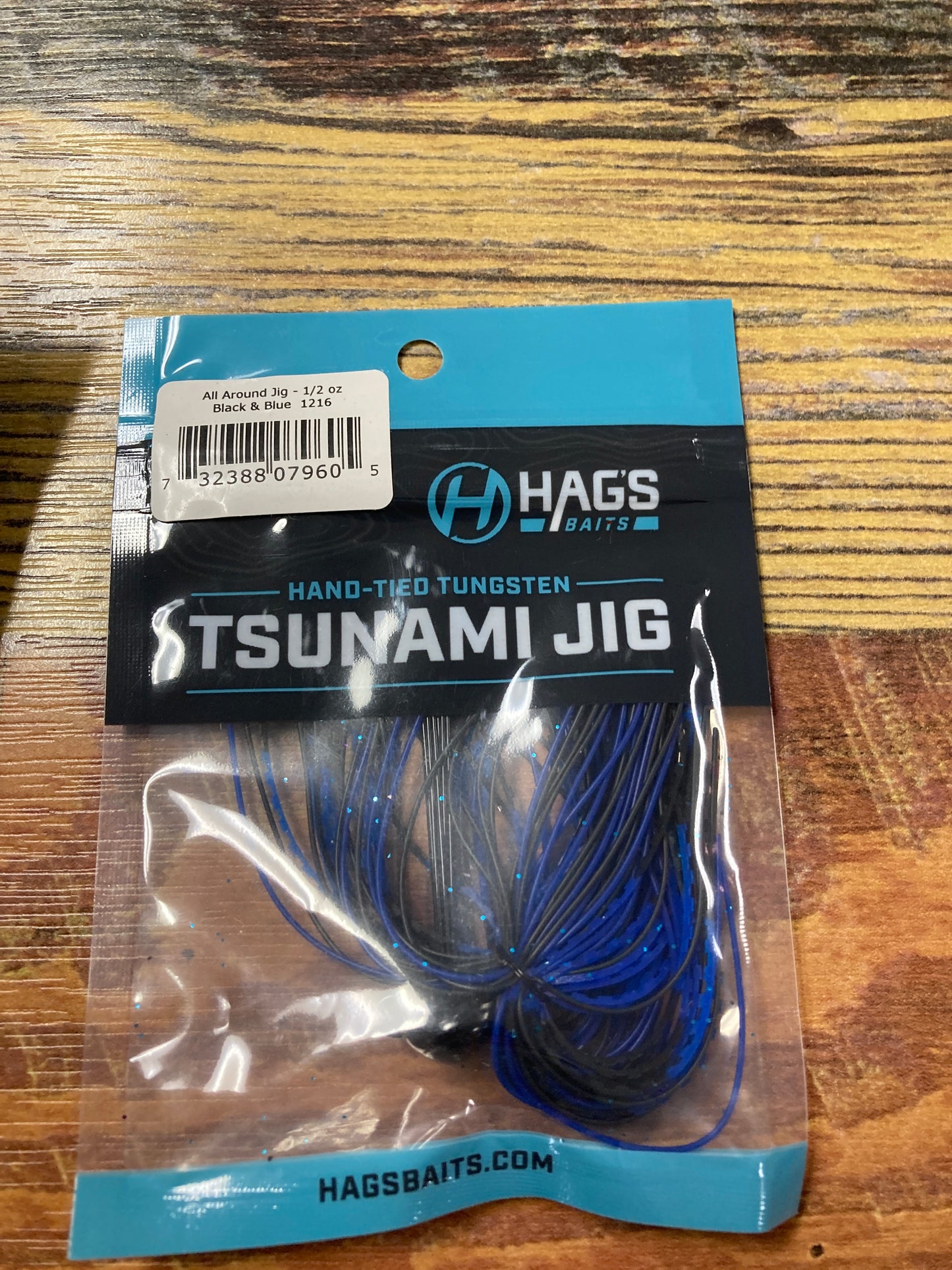 Hags Tsunami Jig 1/2 oz Black & Blue