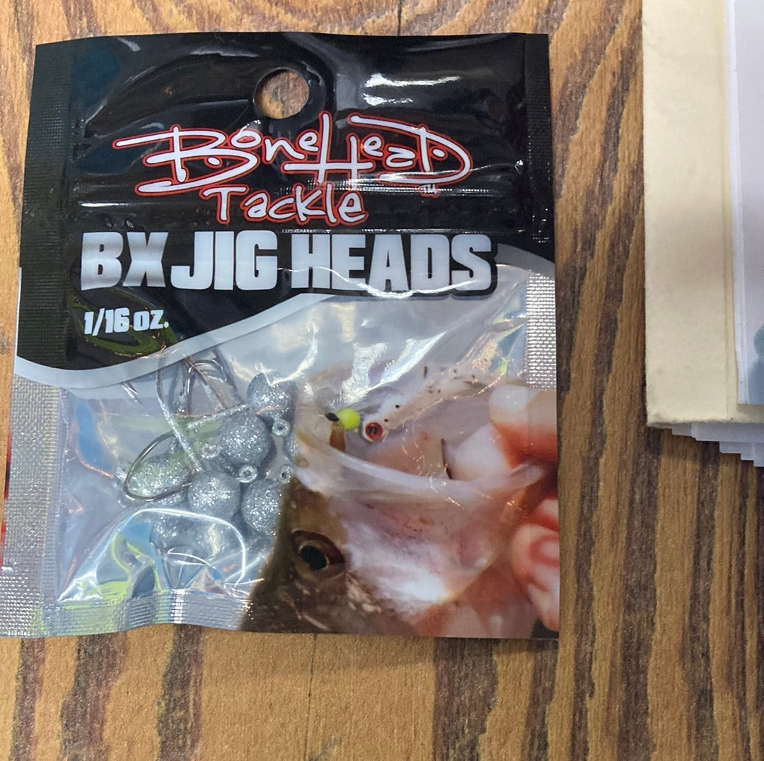 Bone Head BX Jig Heads 1/16 oz. Silver