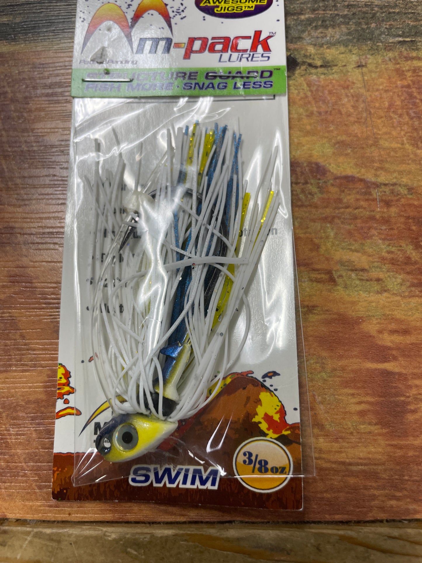 M-Pack Lures 3/8oz FLIPP N JIG Sexy Shad