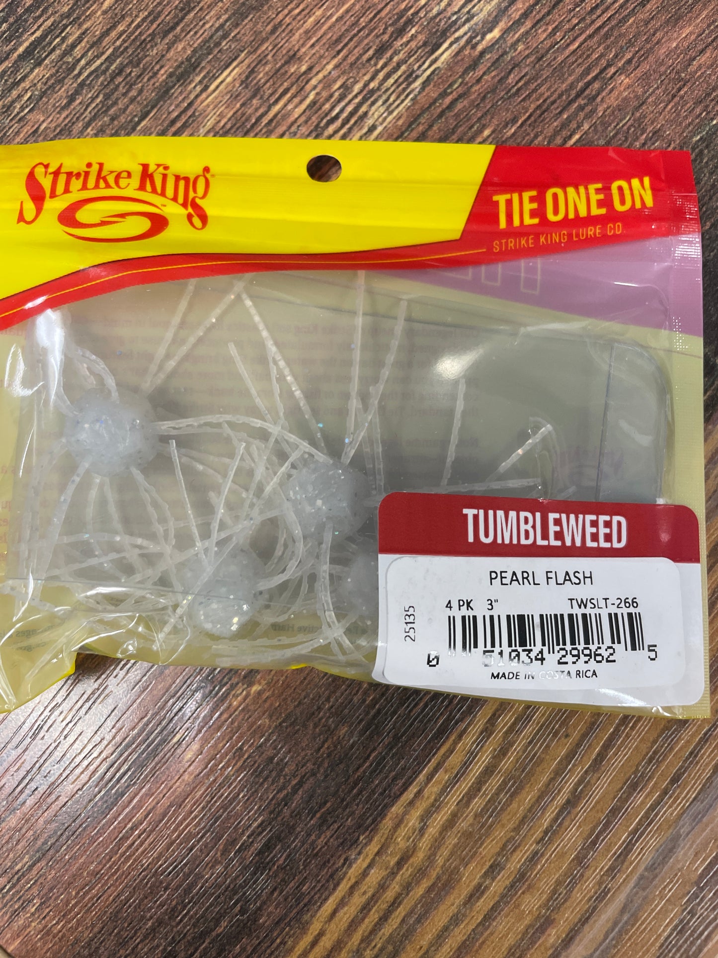 Strike King Tumbleweed 3" Pearl Flash