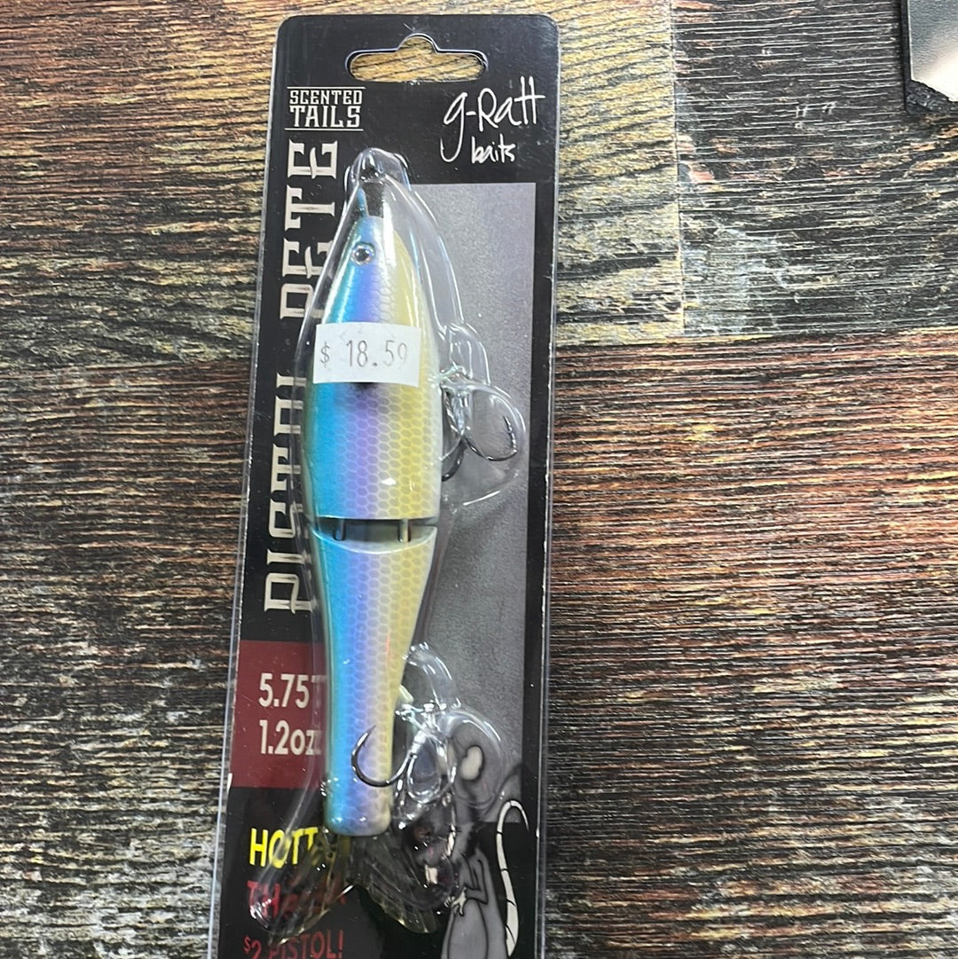 g-Ratt Pistol Pete 5.75” 1.2 oz American Shad