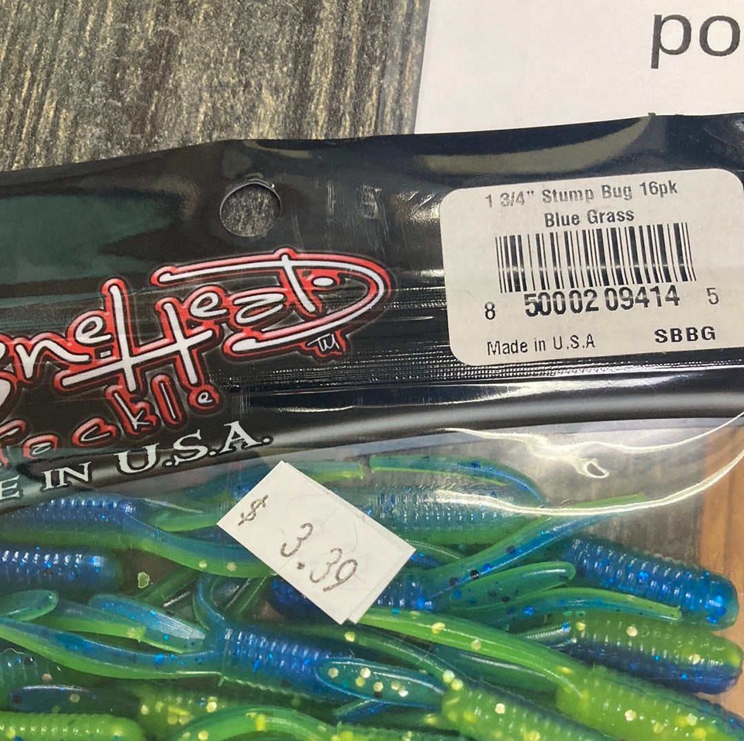 Bone Head Stump Bug 1-3/4" Blue Grass