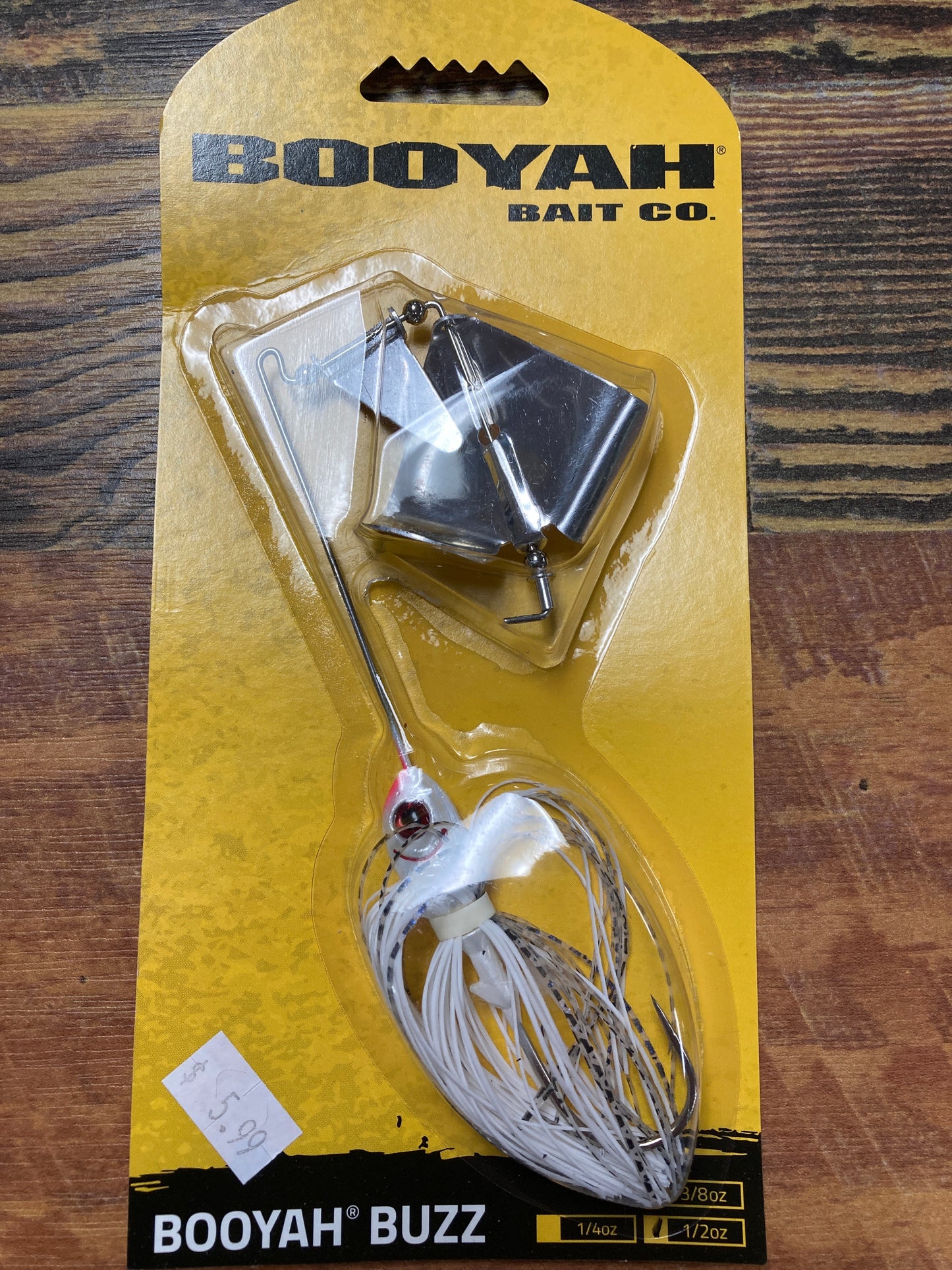 BOOYAH Buzz 1/2 oz. Pearl White/Snow White Shad