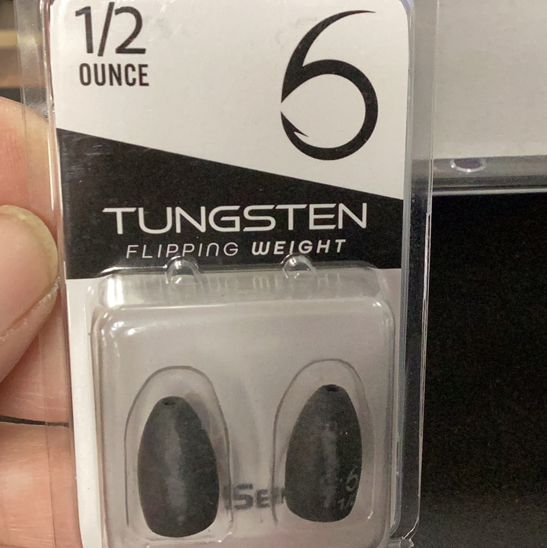 6th Sense Tungsten Flipping Weights 1/2 oz.