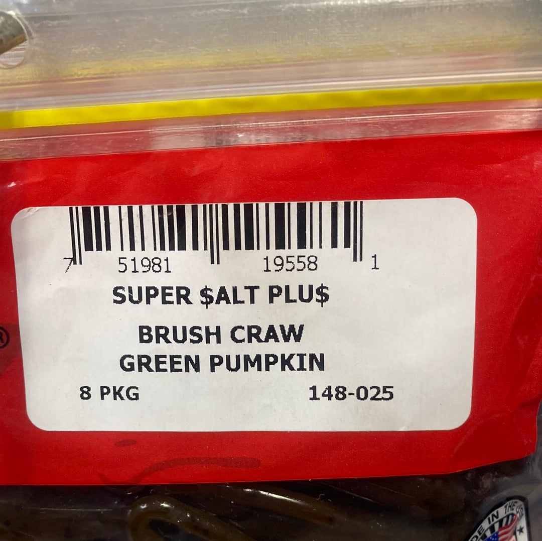 Zoom Brush Craw - Green Pumpkin