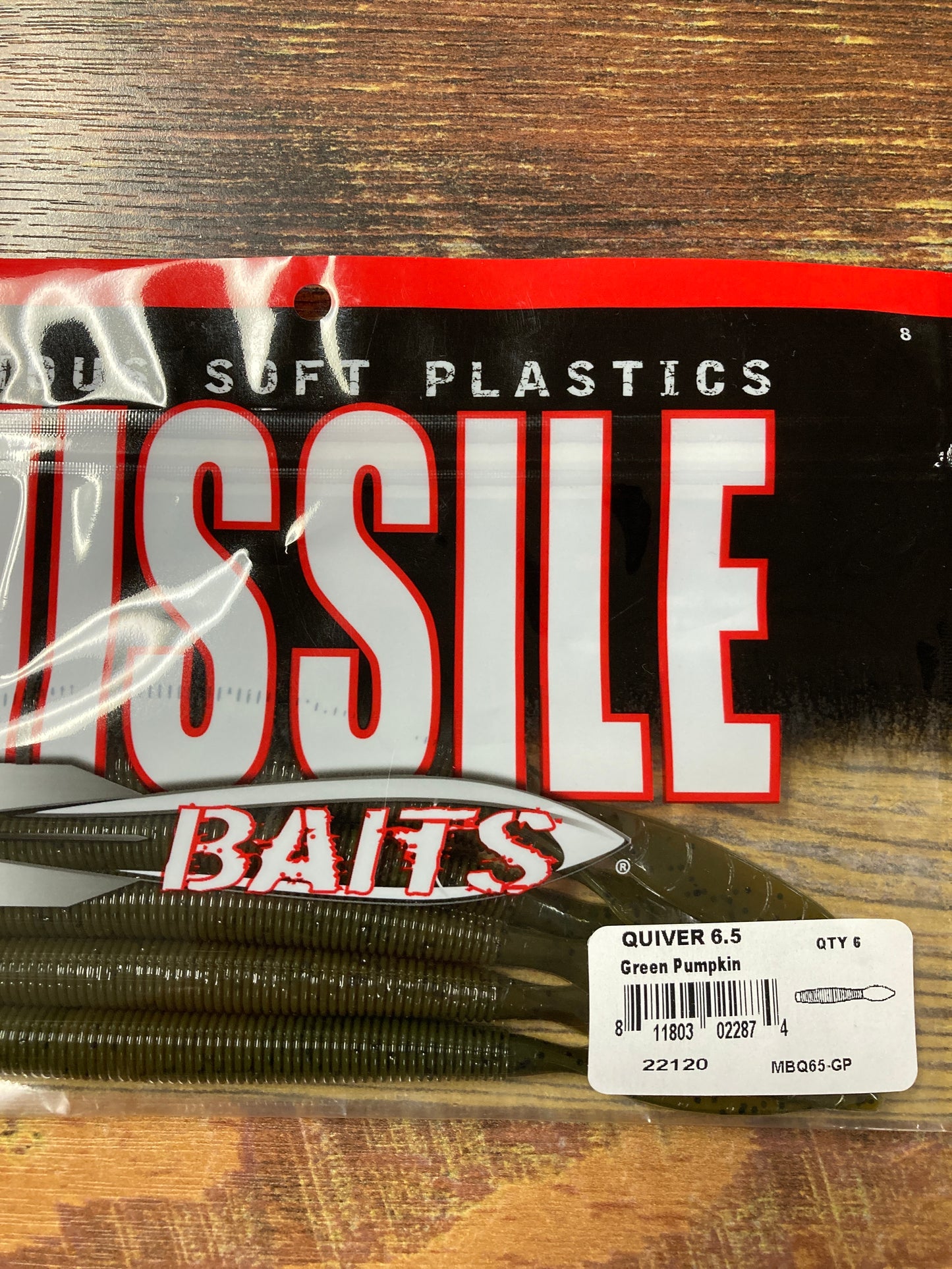 Missile Baits Quiver 6.5” Green Pumpkin