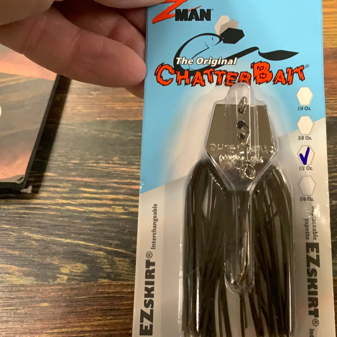 Z Man The Original Chatterbait 1/2 oz. Green Pumpkin