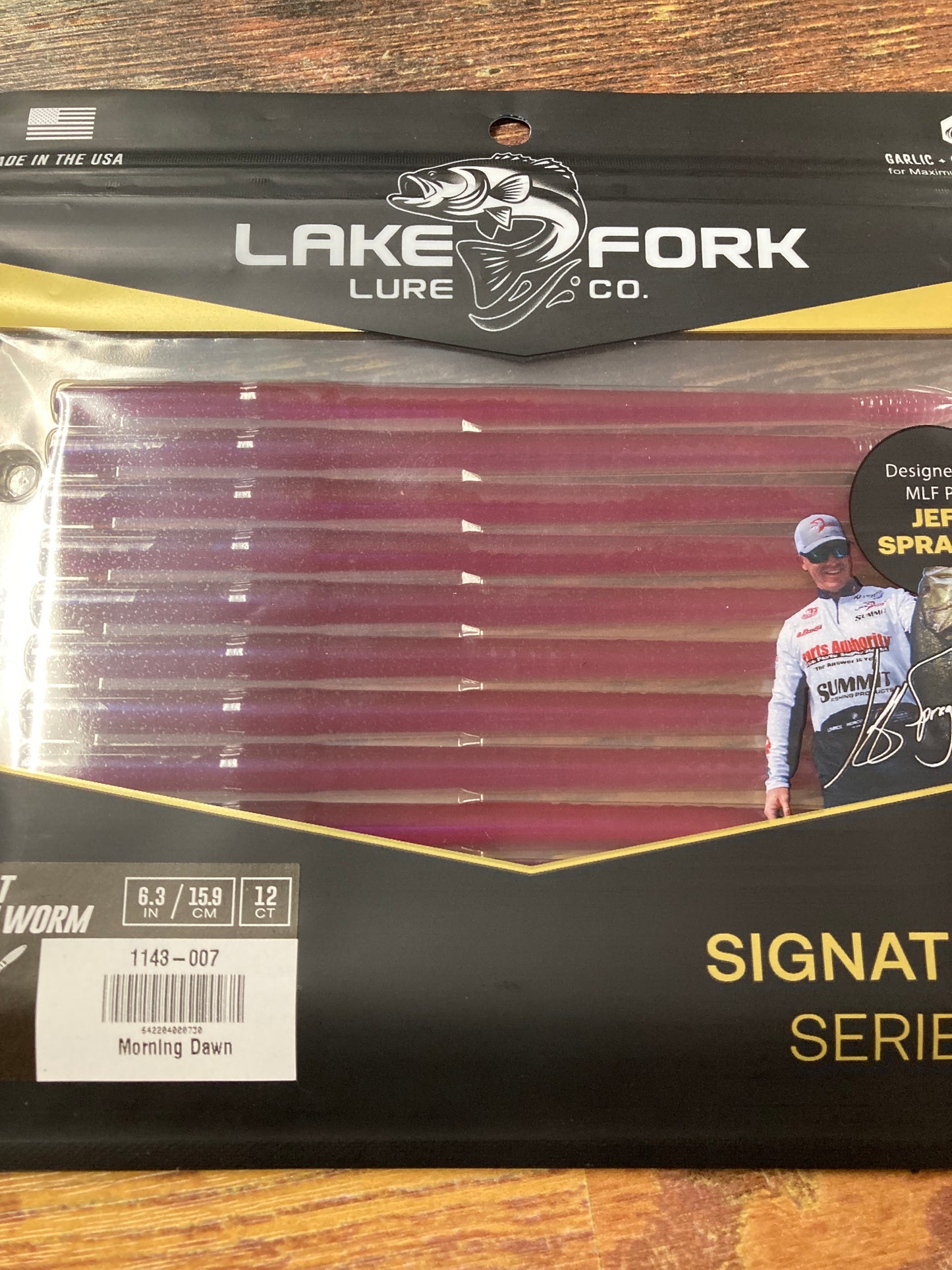 Lake Fork Lures Pro Flat Finesse Worm Morning Dawn