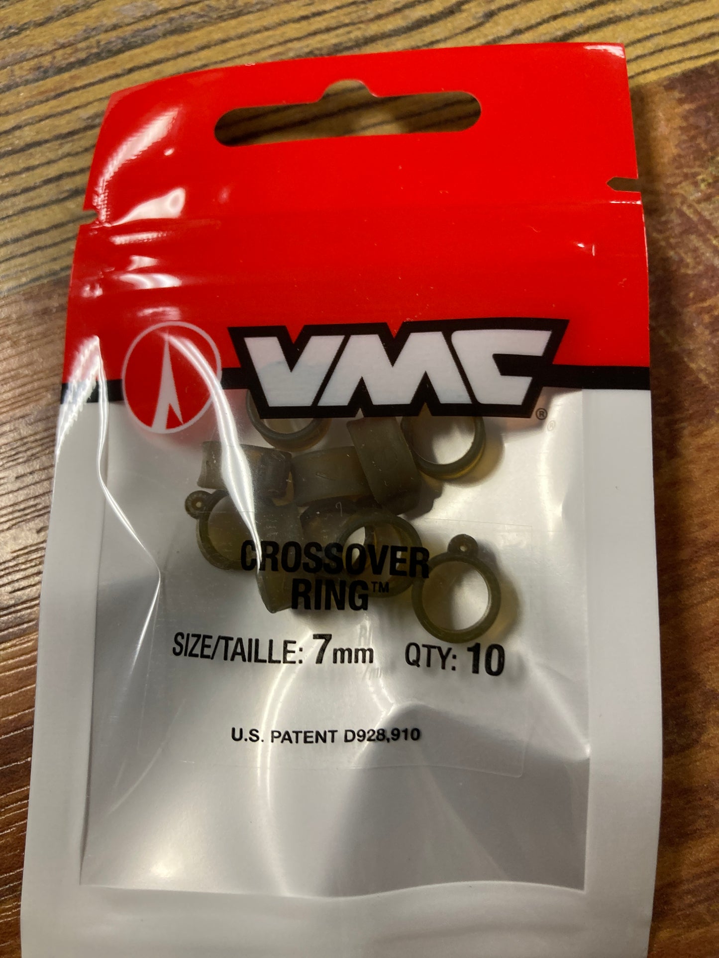 VMC Crossover Rings 7mm Green Pumpkin