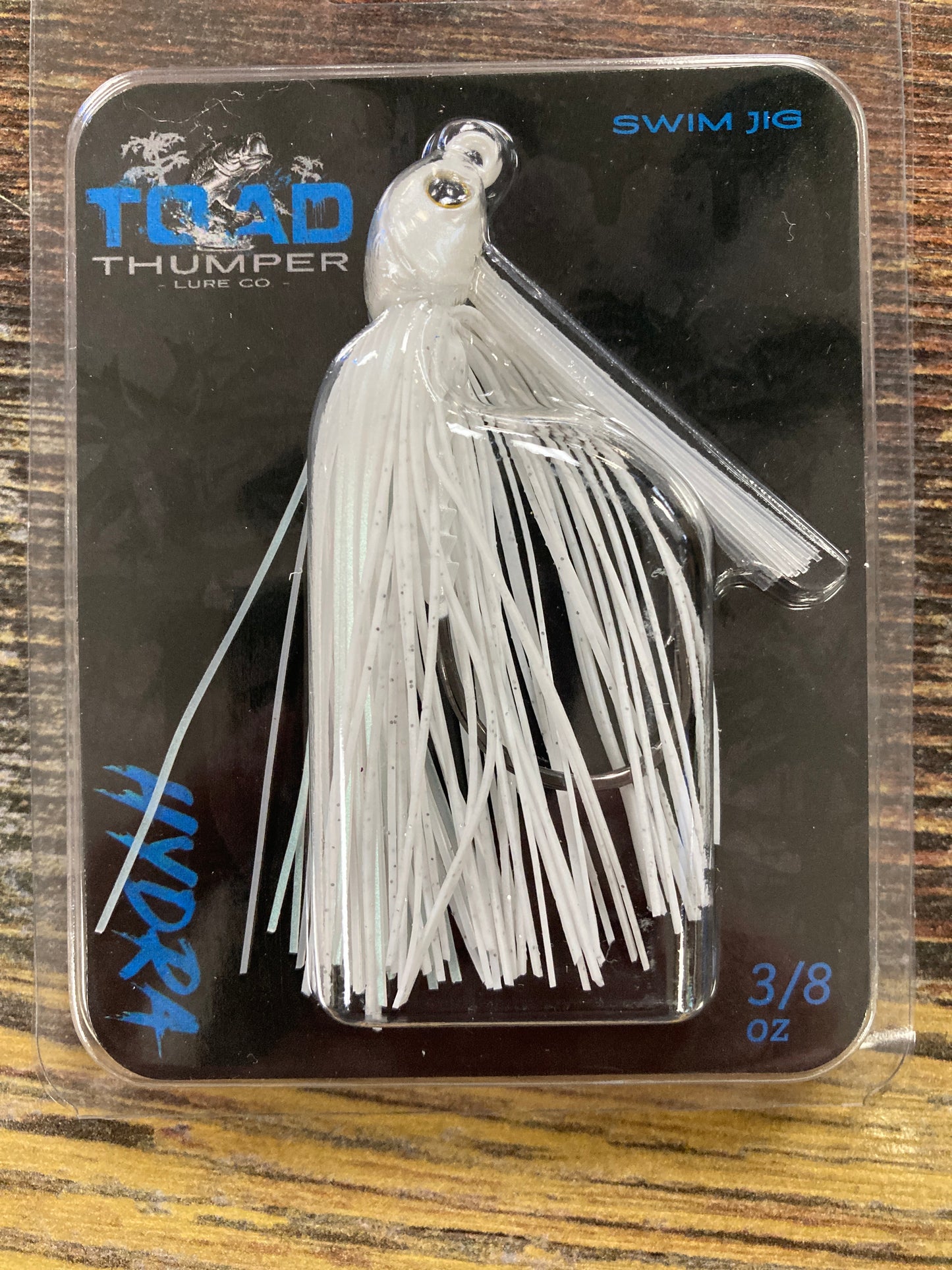 Toad Thumper Swim Jig 3/8 oz. Pearl White Flash