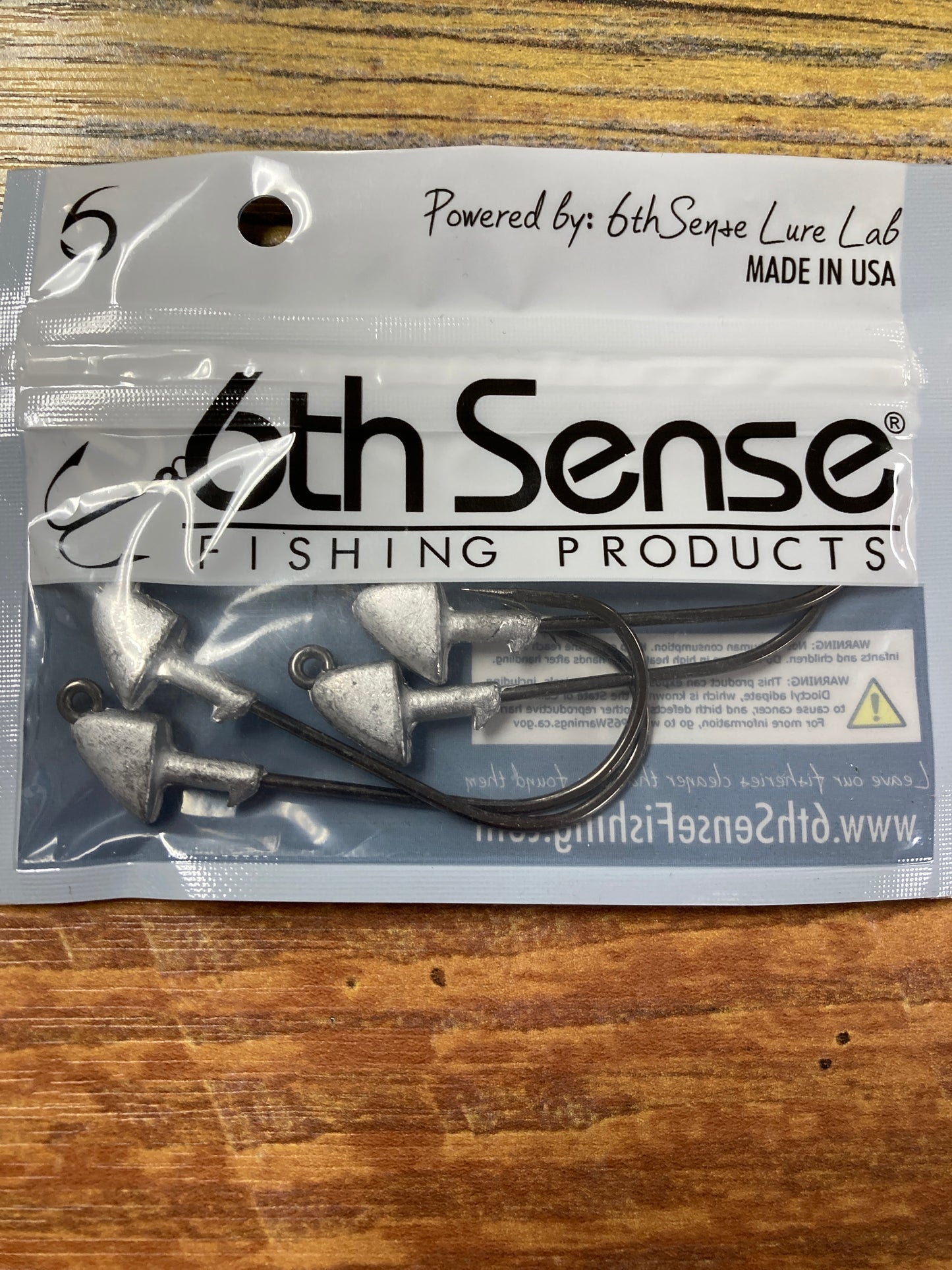 6th Sense Core-X Jig Heads 1/8 oz. 5/0 Raw