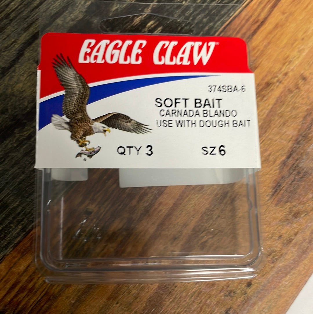 Eagle Claw Soft Bait Hooks Sz 6