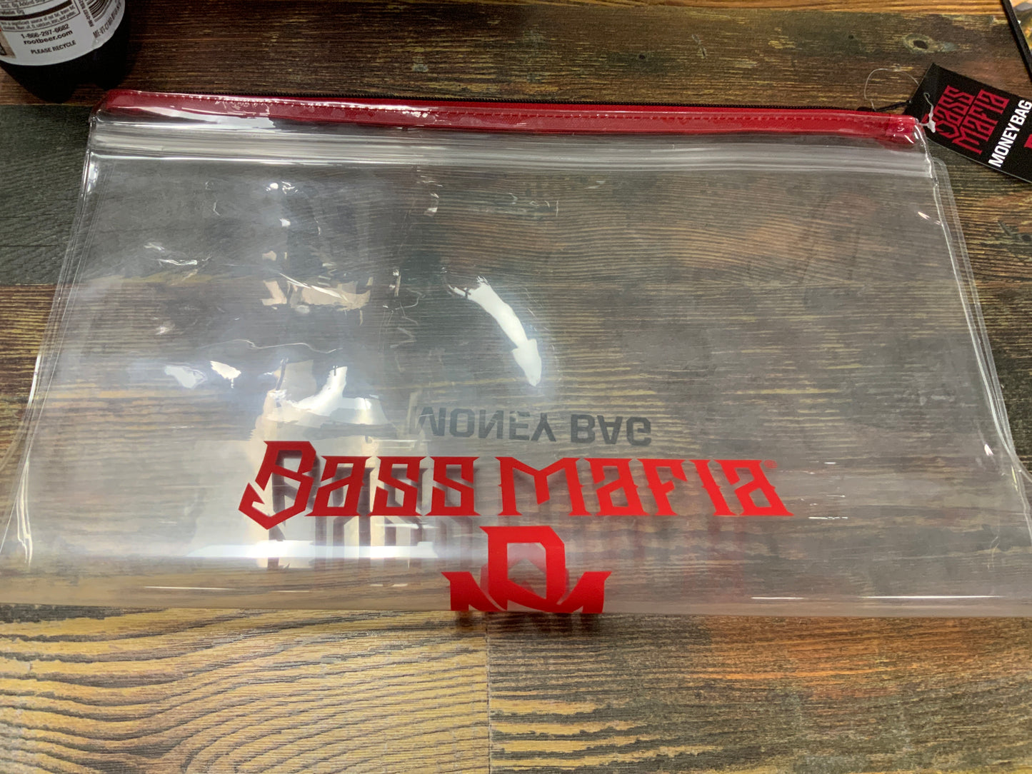 Bass Mafia Money Bag 20" X 16" Clear