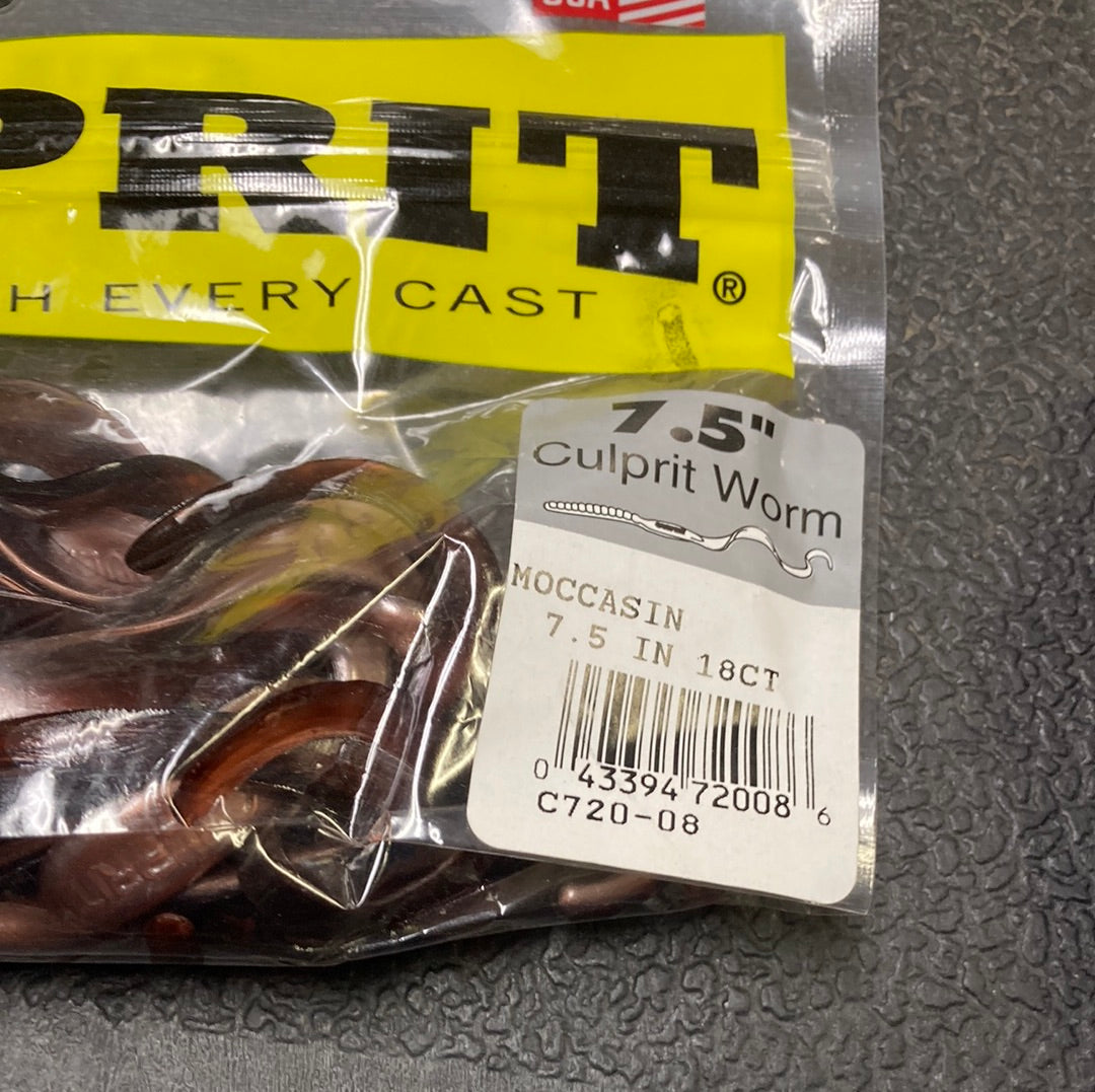 Culprit Worm 7.5” Moccasin