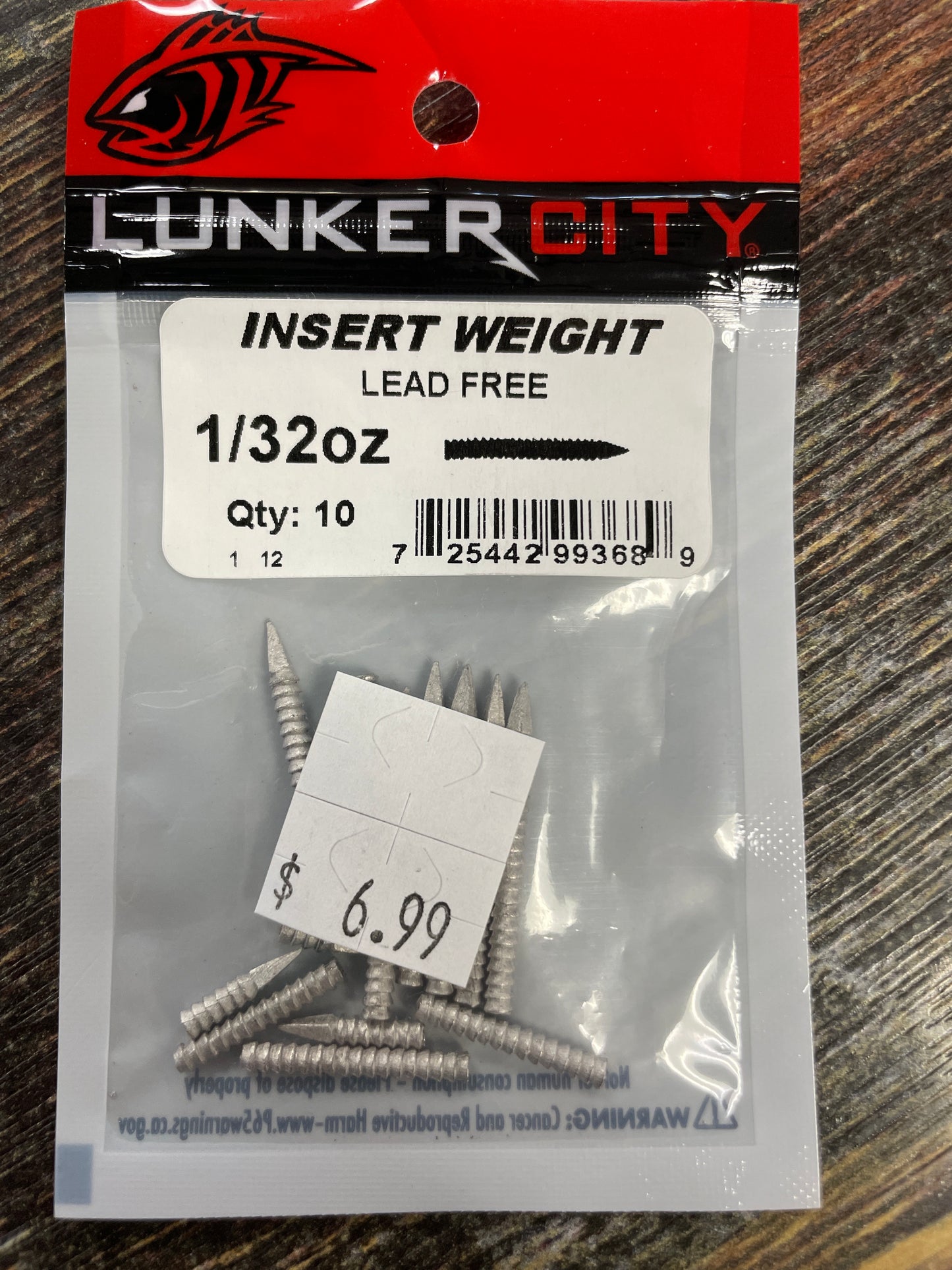 Lunker City Nail Weight 1/32 oz.