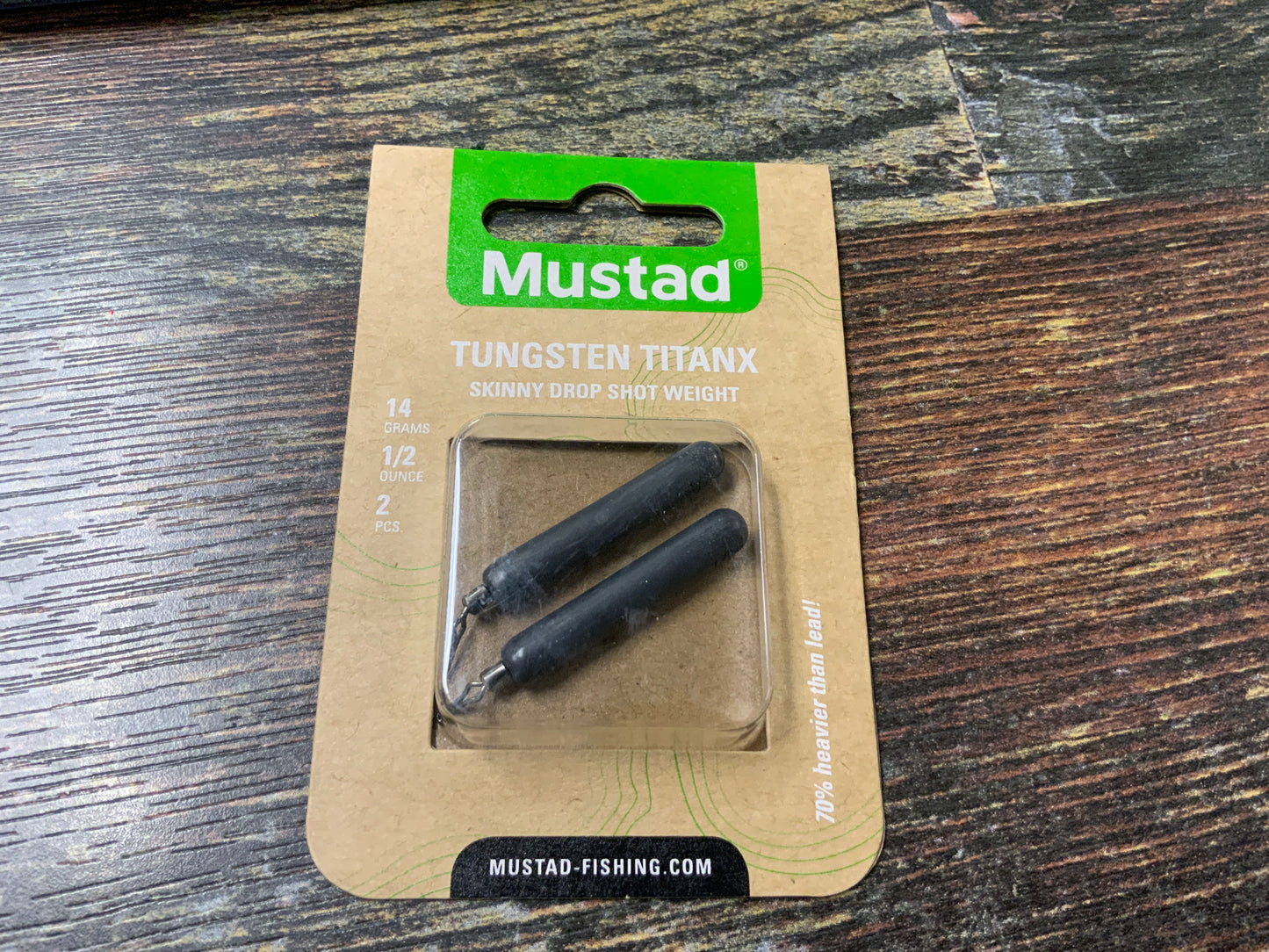 Mustad Titan Skinny Drop Shot 1/2 oz.