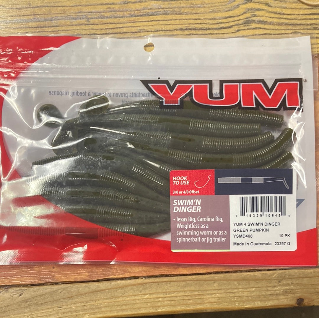 Yum 4 Swim’n Dinger - Green Pumpkin