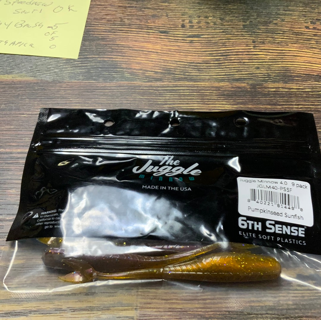 6th Sense Juggle Minnow 4.0 Pumpkin Seed Sunfish
