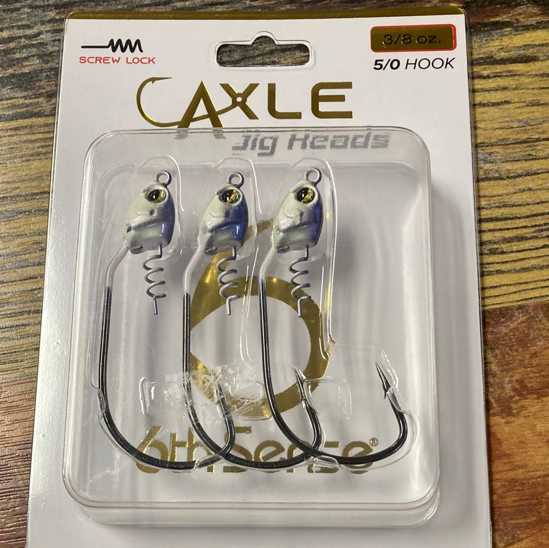 6th Sense Axle Jig Heads 3/8 oz. 5/0 Baby Shad