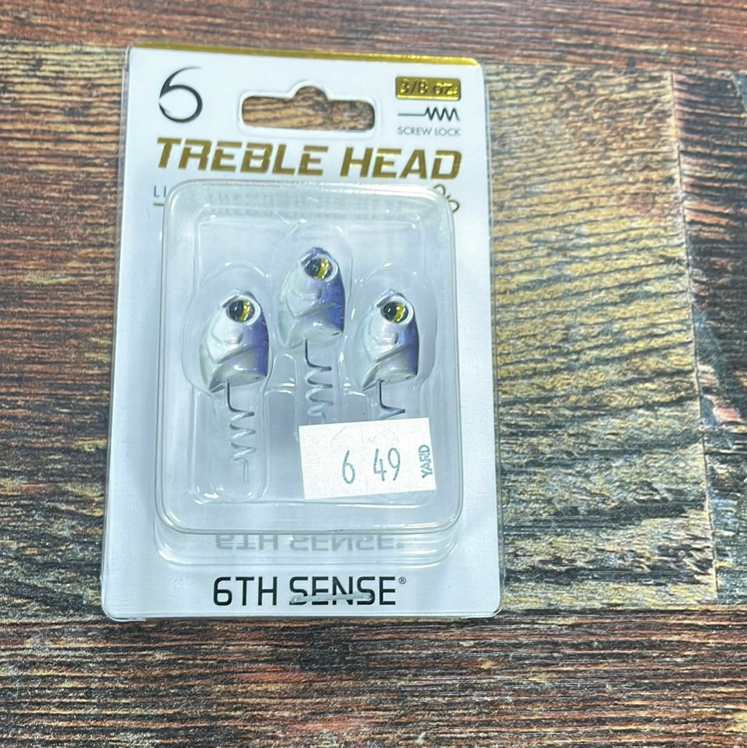 6th Sense Treble Head 3/8 oz. Baby Shad
