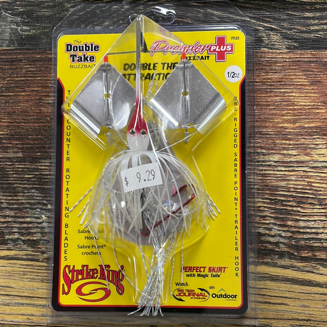 Strike King Double Blade Buzz Bait 1/2 oz. White