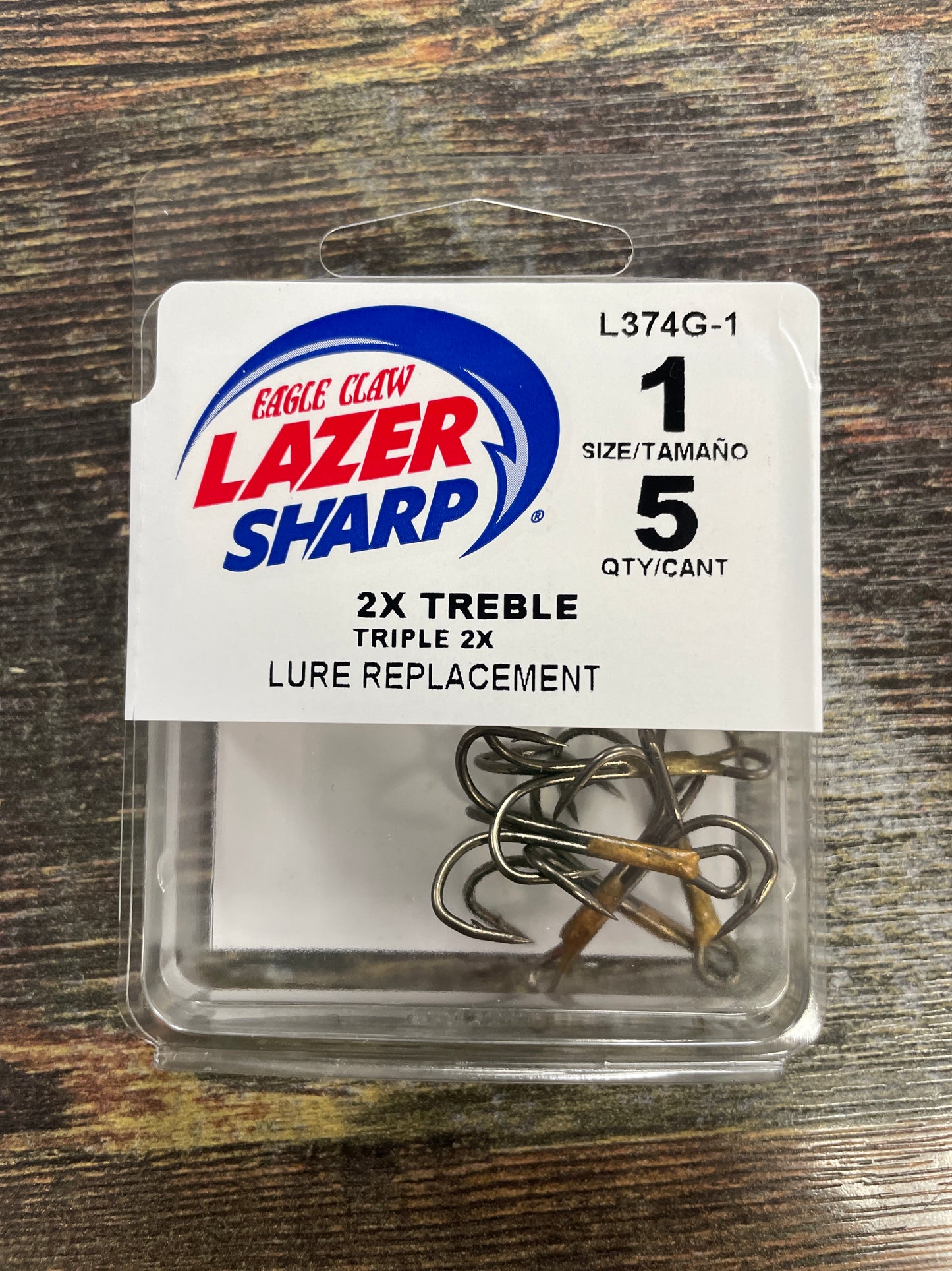 Eagle Claw Lazer Sharp Treble - Sz 1