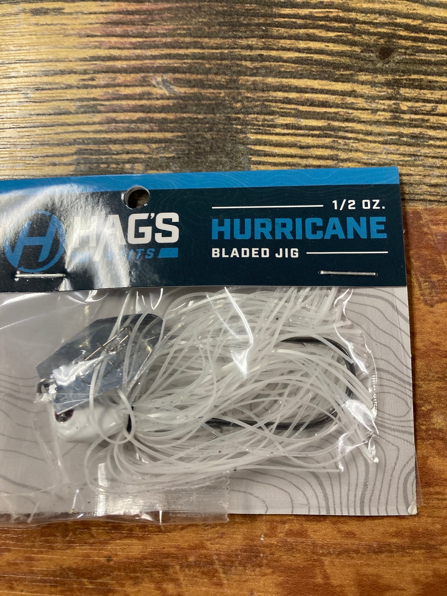 HAGS Hurricane Bladed Jig 1/2 oz White