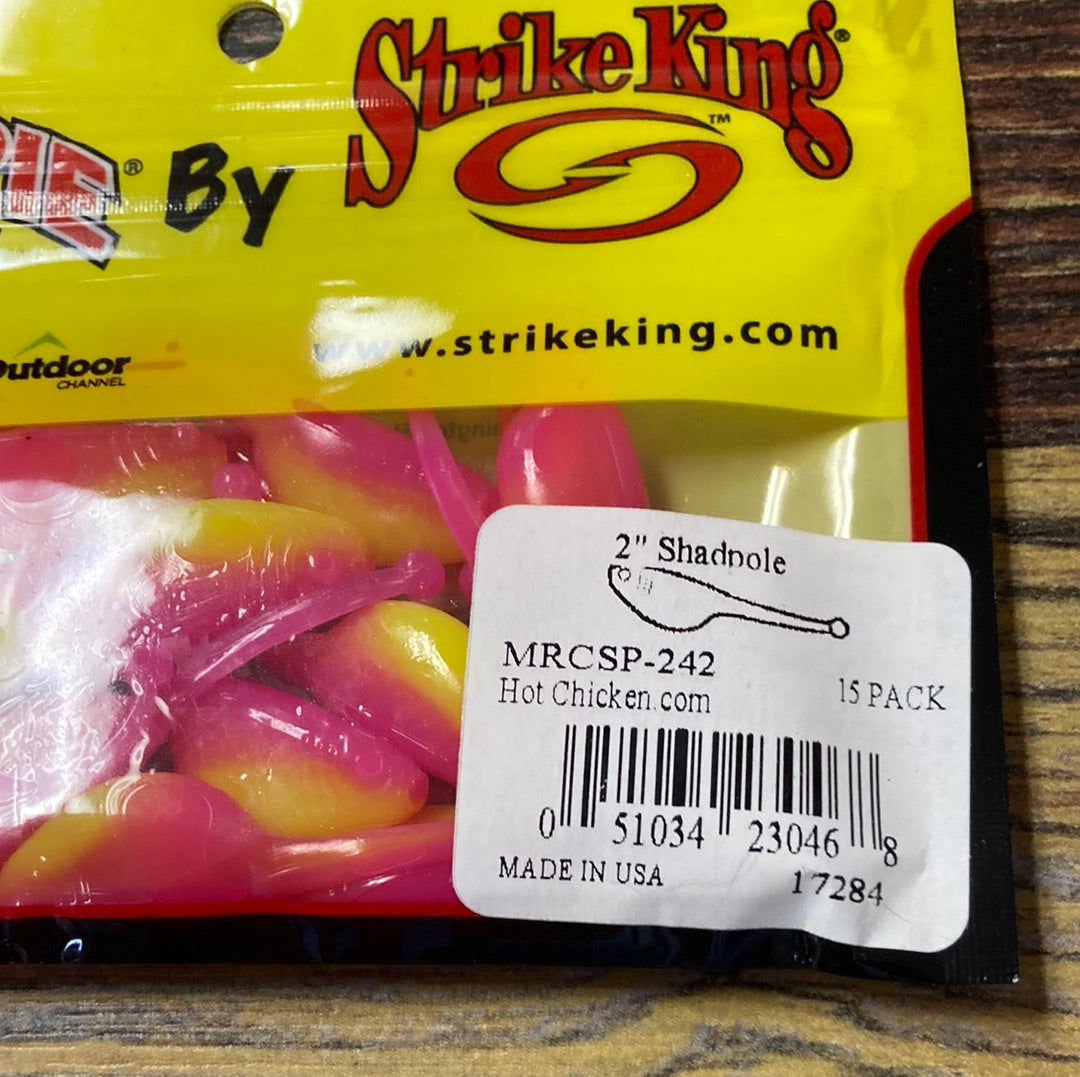 Mr Crappie 2” Shadpole Hot Chicken