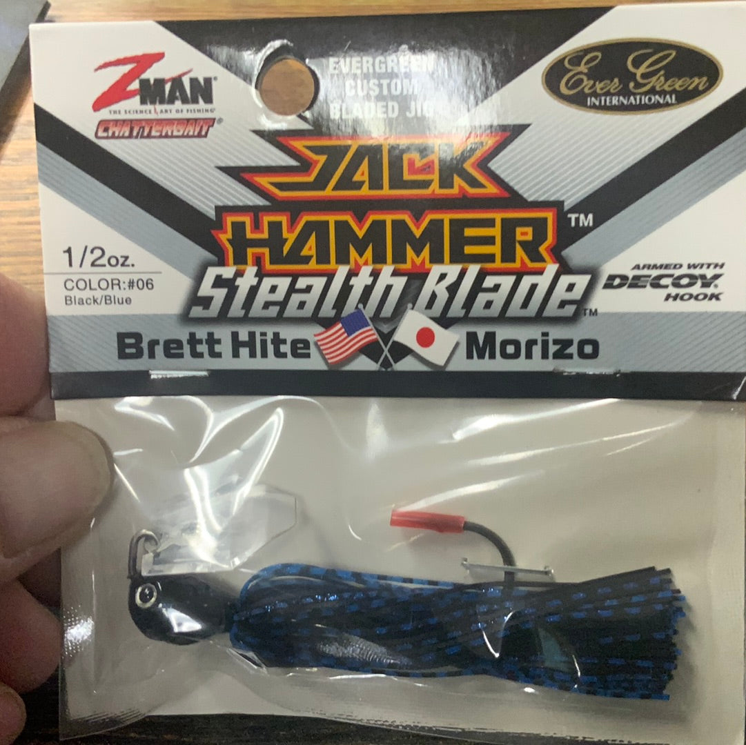 Z Man Jack Hammer Stealth Blade 1/2 oz. Black/Blue