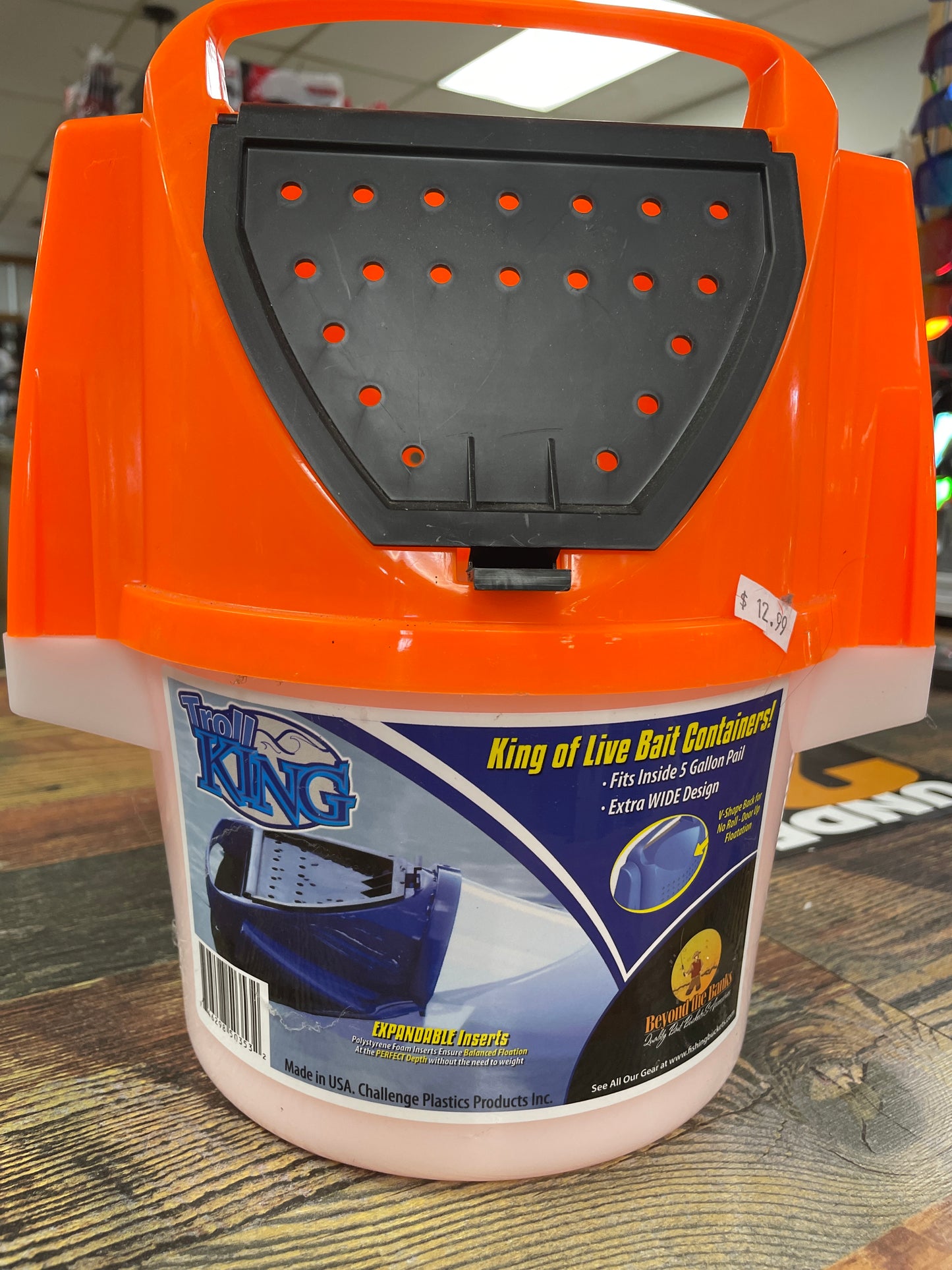 Troll King Live Bait Container - Orange