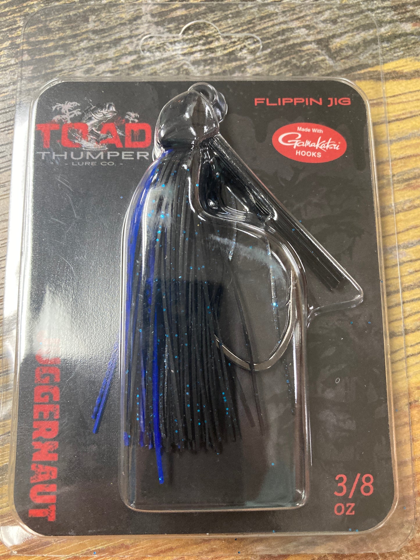 Toad Thumper Juggernaut Jig 3/8 oz. Black/Blue
