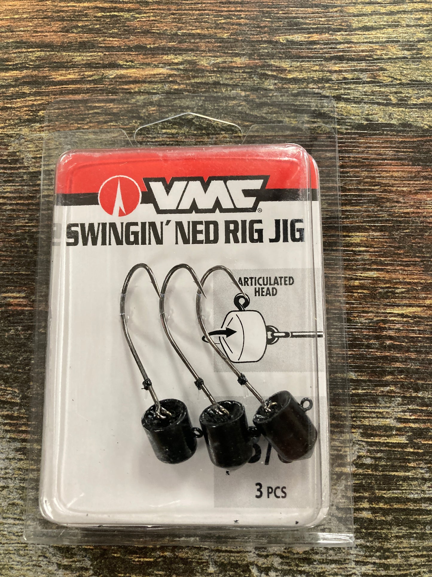 VMC Swingin Ned Rig Jighead 3/8 oz. #1 Black
