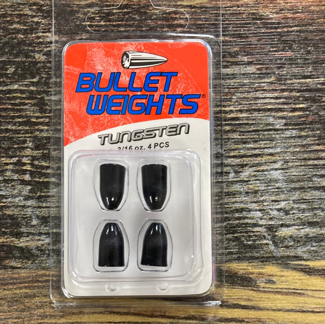 Bullet Weight Tungsten 3/16 oz. Black