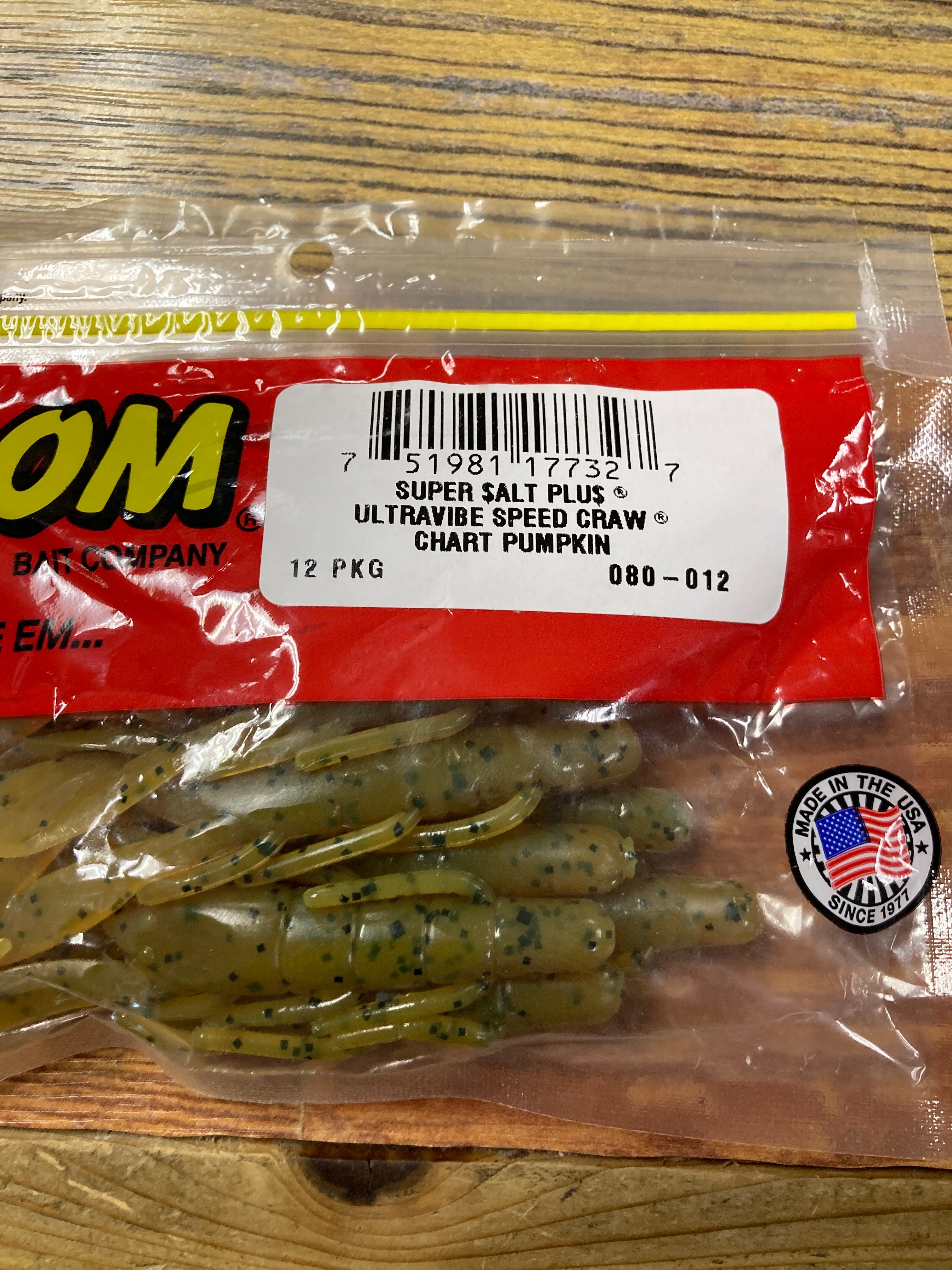 Zoom UV Speed Craw - Chartreuse Pumpkin – Lake Fork Resort