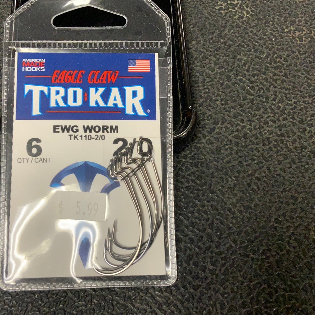 Eagle Claw Trokar EWG Worm 2/0