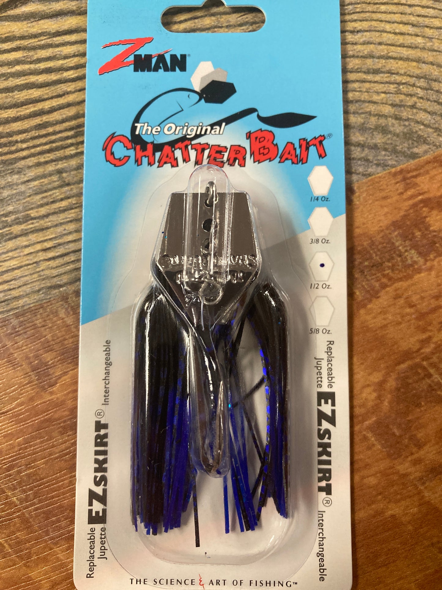 Z Man Chatter Bait 1/2 oz. Black/Blue