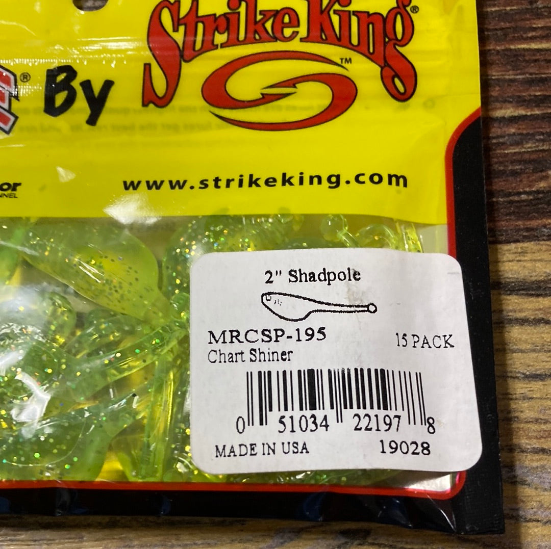 Mr Crappie 2” Shadpole Chart Shiner