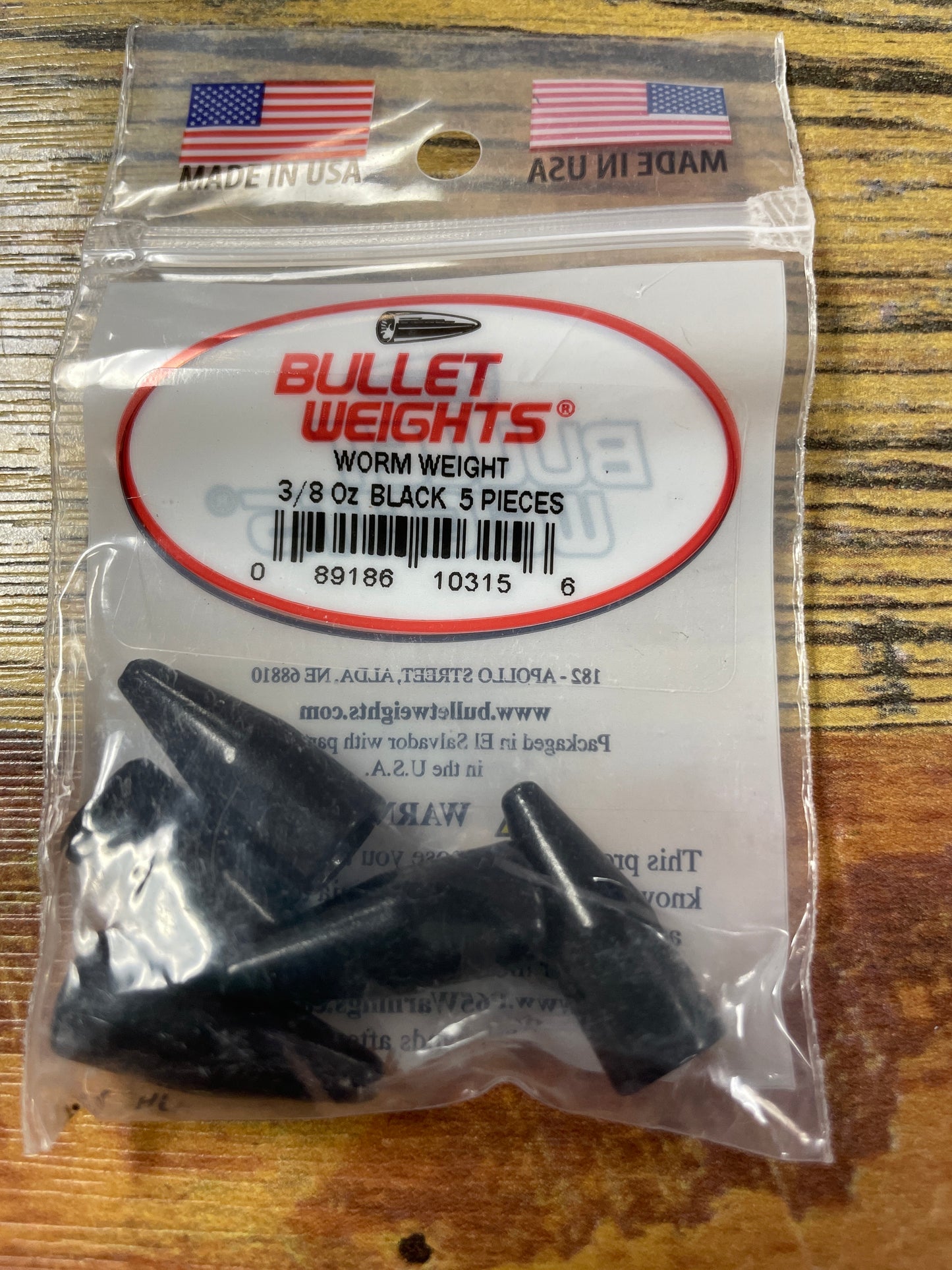 Bullet Weights Worm Weights 3/8oz