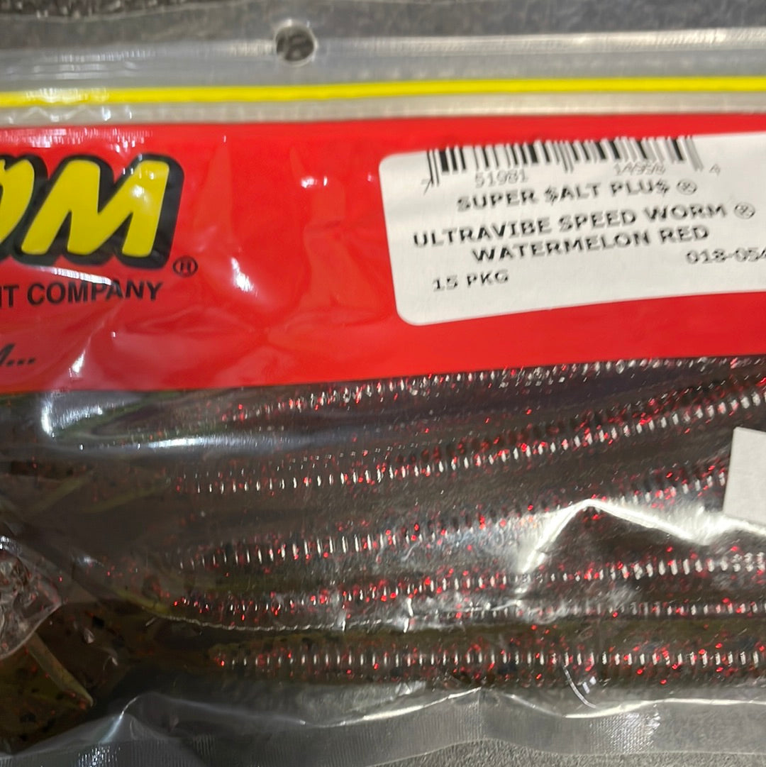 Zoom UV Speed Worm - Watermelon Red