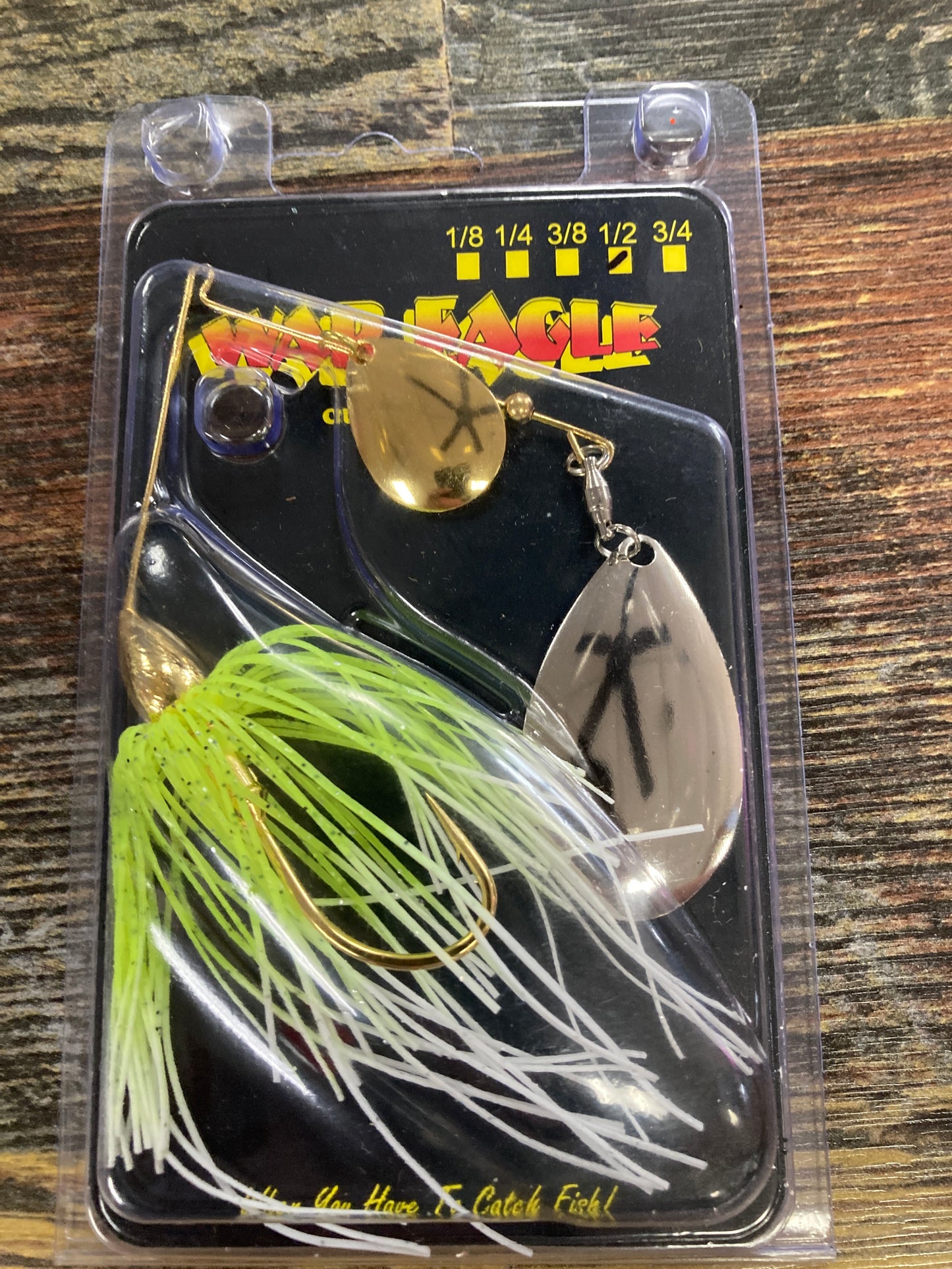 War Eagle Spinner Bait 1/2 oz White Chart