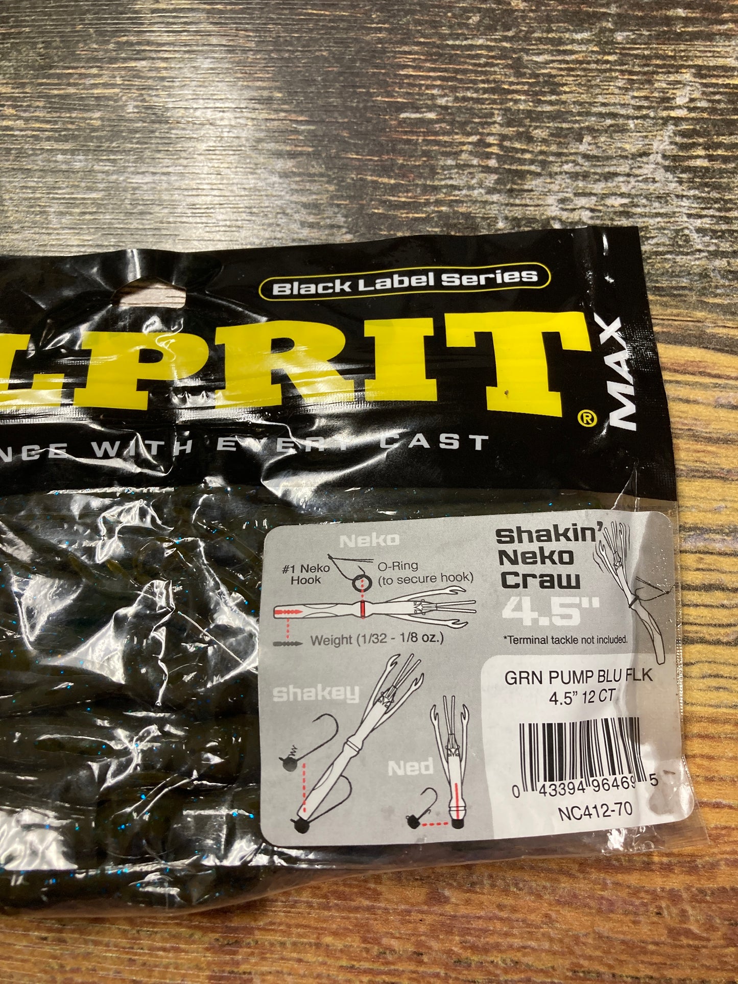 Culprit Neko Craw Green pumpkin blu flake