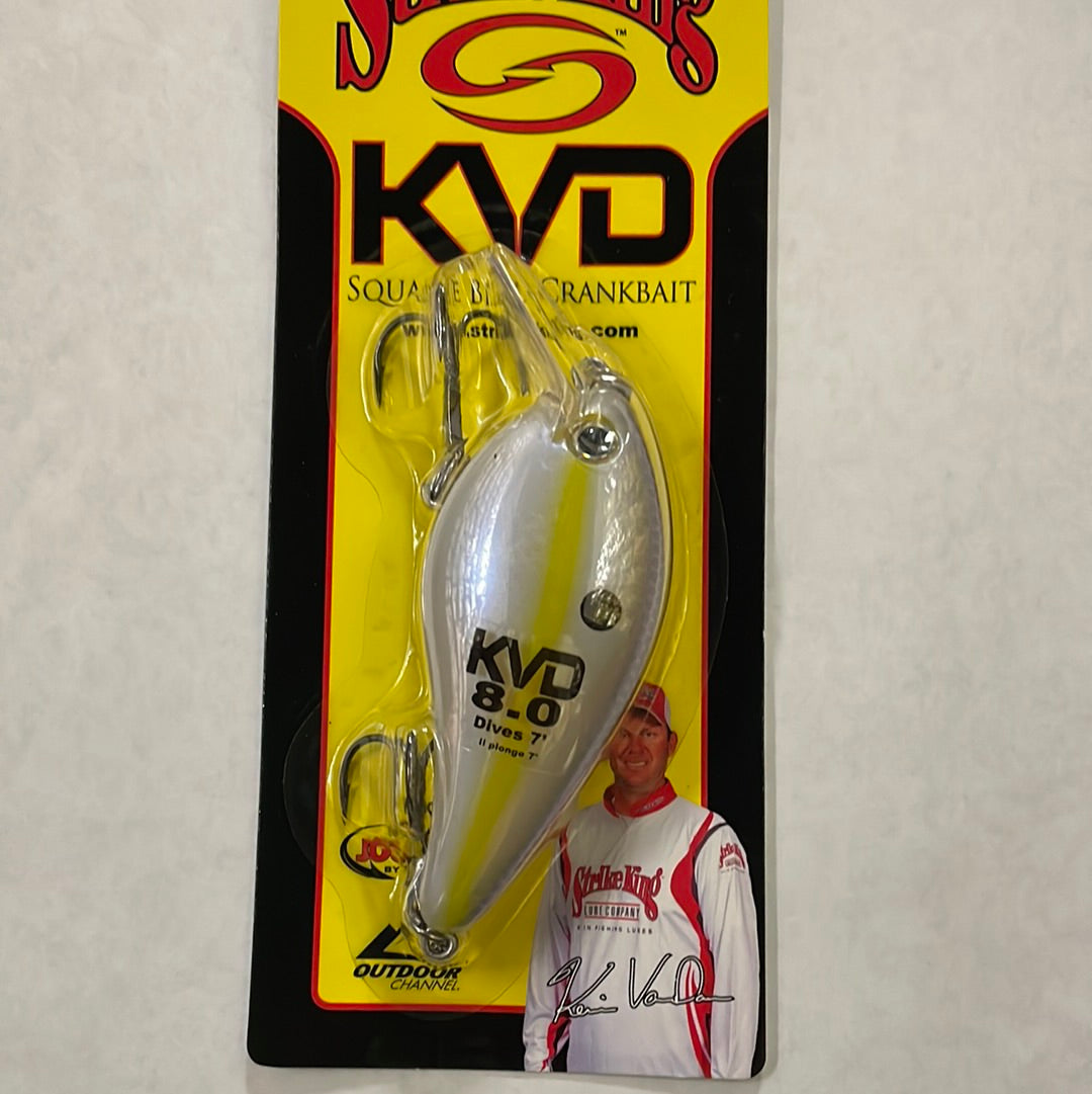 Strike King KVD 8.0 Square Bill Dives 7’ Chartreuse Shad