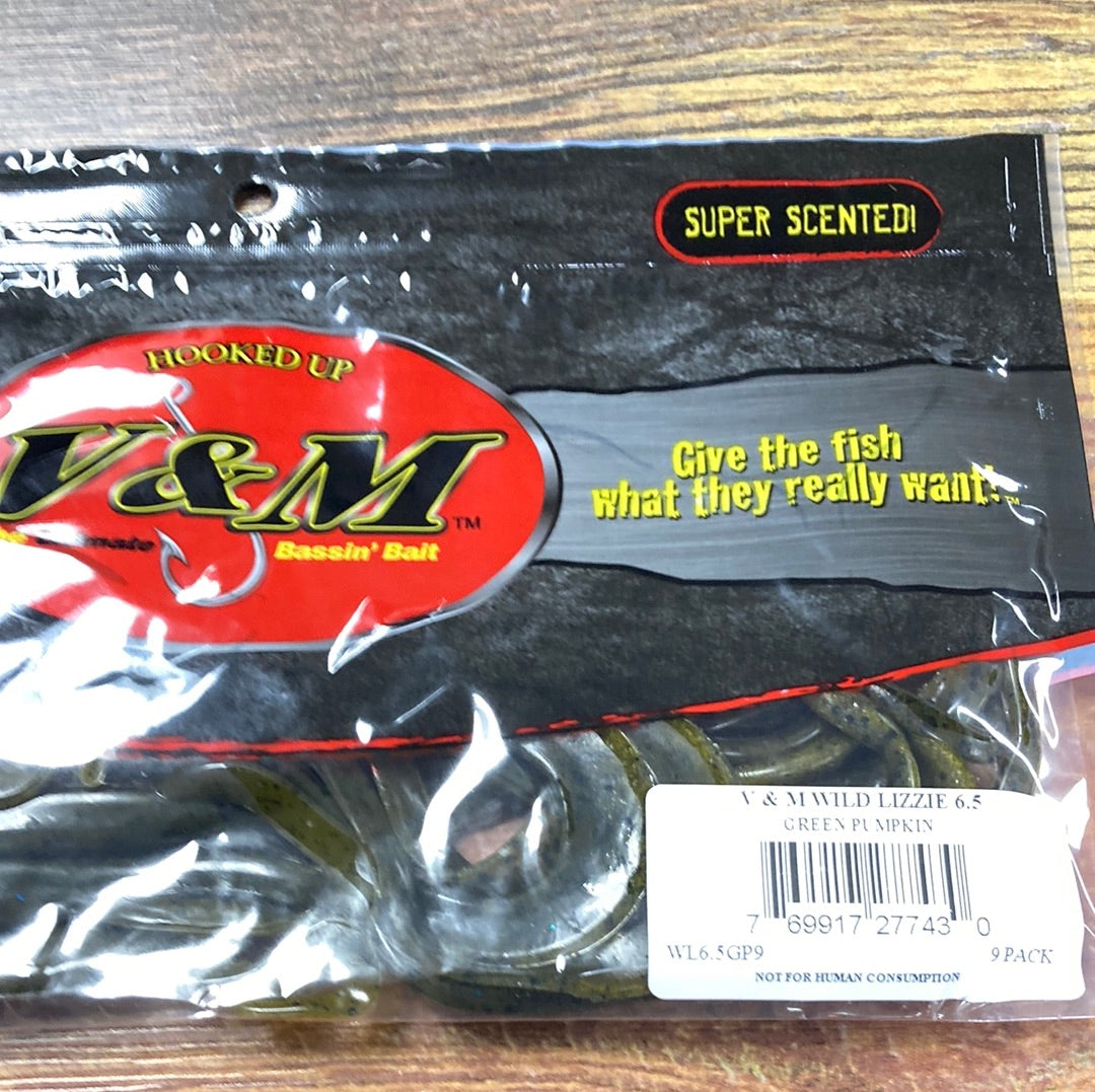 V&M Wild Lizzie 6.5” Green Pumpkin