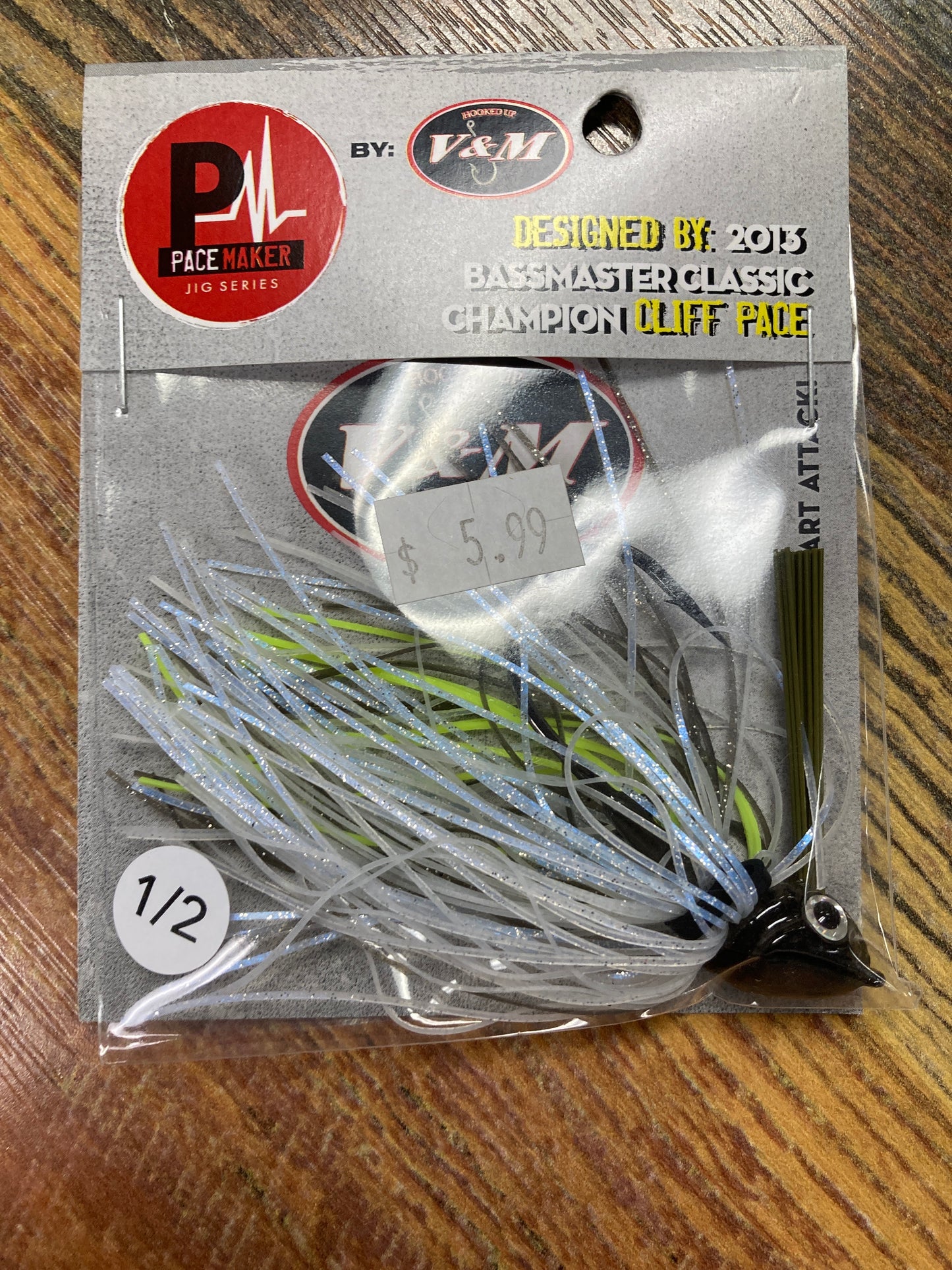 V&M Pulse Swim Jig 1/2 oz. Threadfin Shad