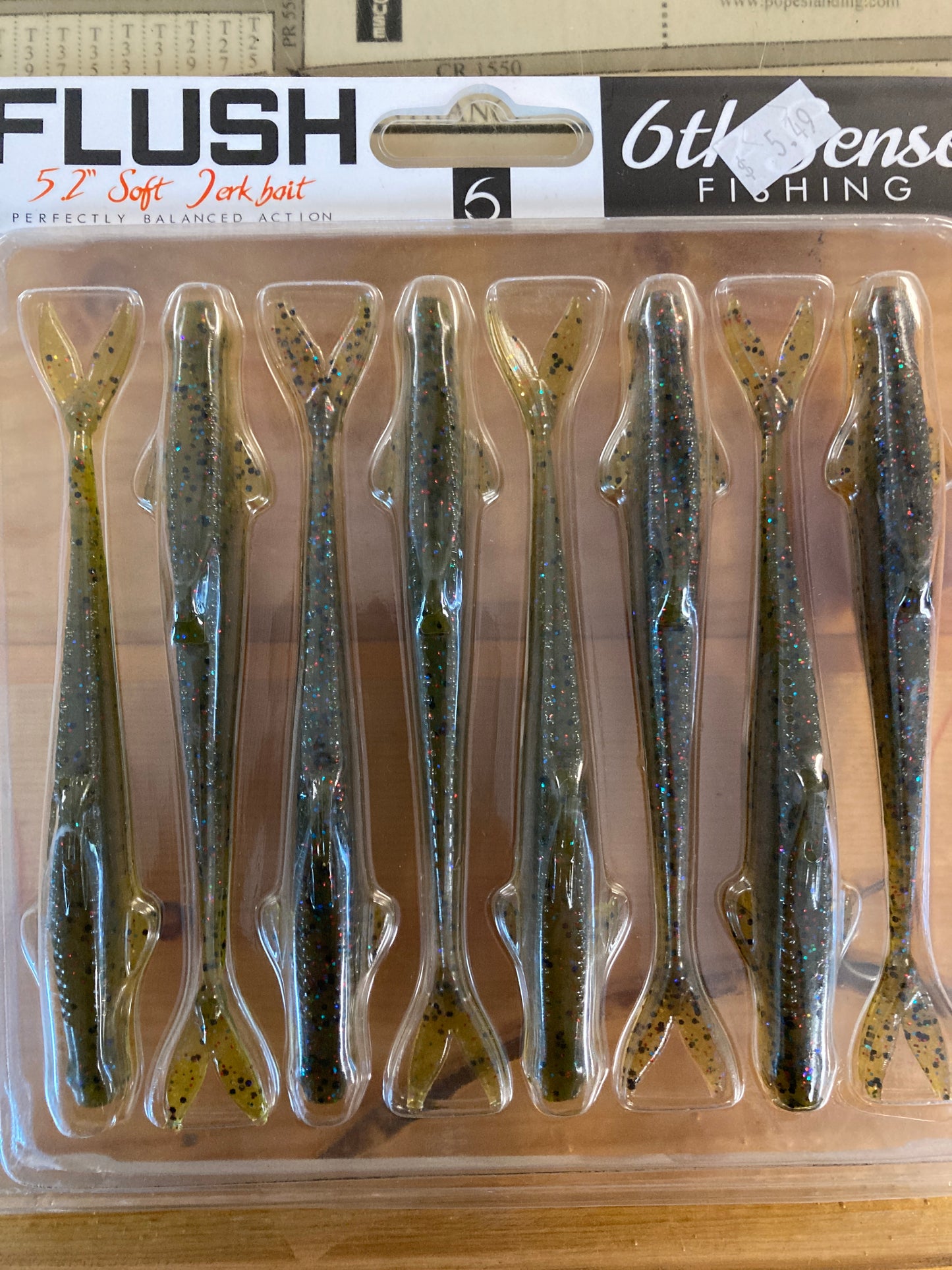 6th Sense Flush Jerkbait 5.2” Watermelon Red Sunfish