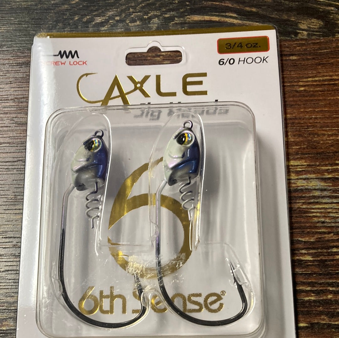 6th Sense Axle Jig Heads 3/4 oz. 6/0 Baby Shad