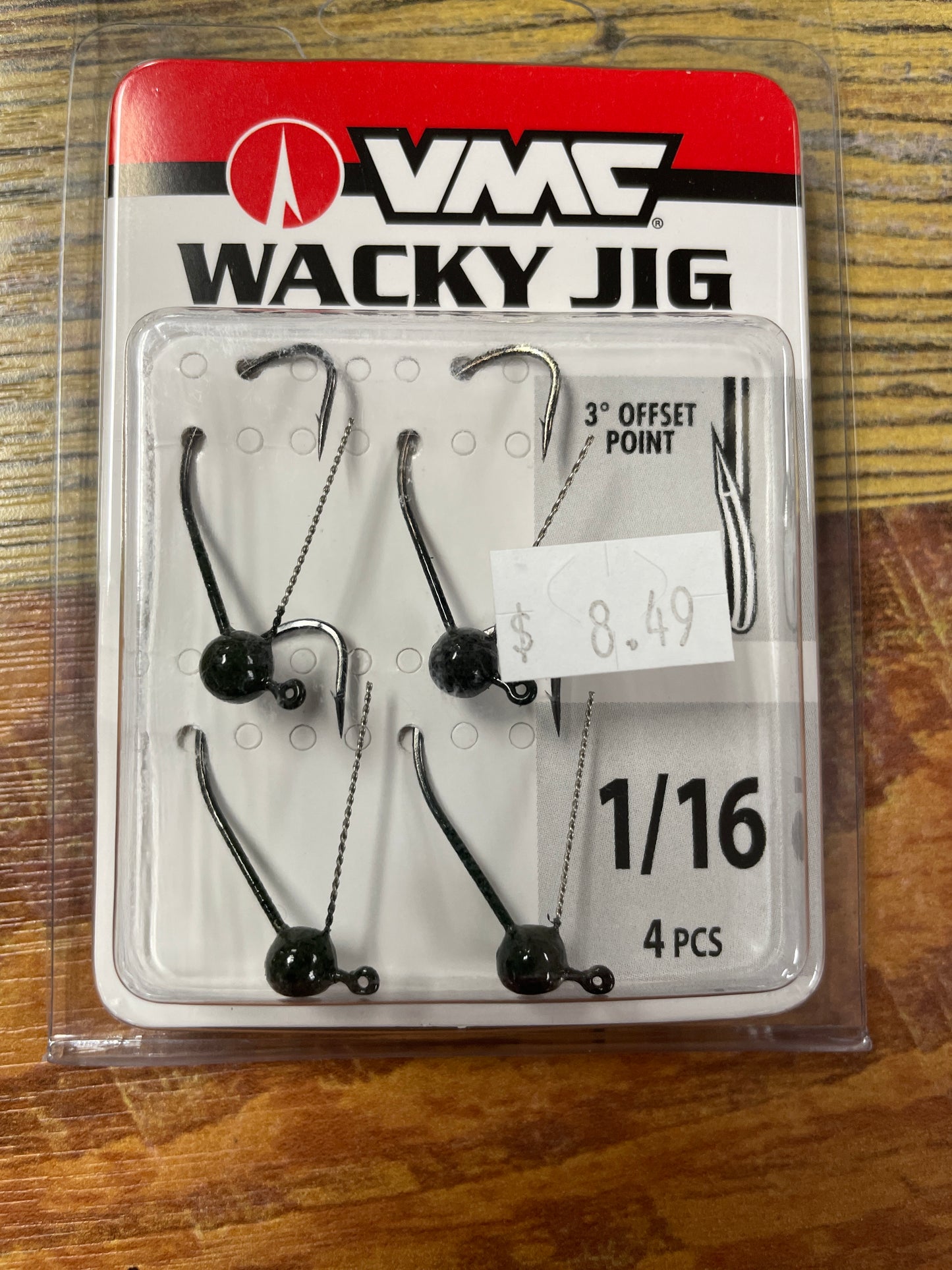 VMC Wacky Jig Head 1/16 oz. Green Pumpkin