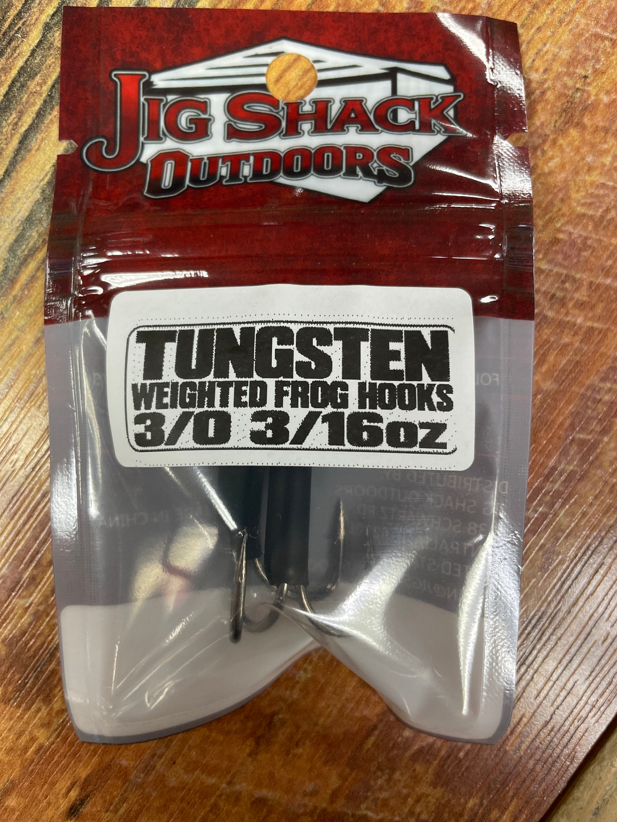 Jig Shack Weighted Frog Hooks 3/16 oz. 3/0