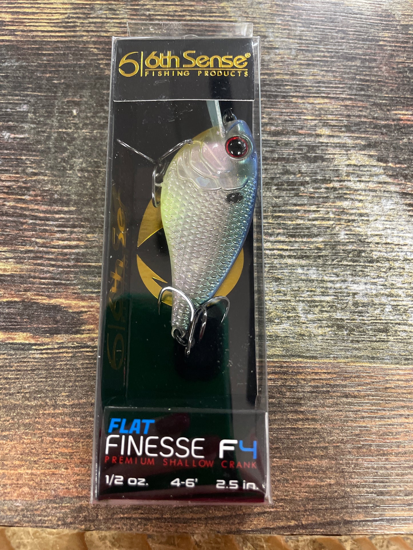 6th Sense Flat Finesse F4 1/2 oz. Hologram Shad